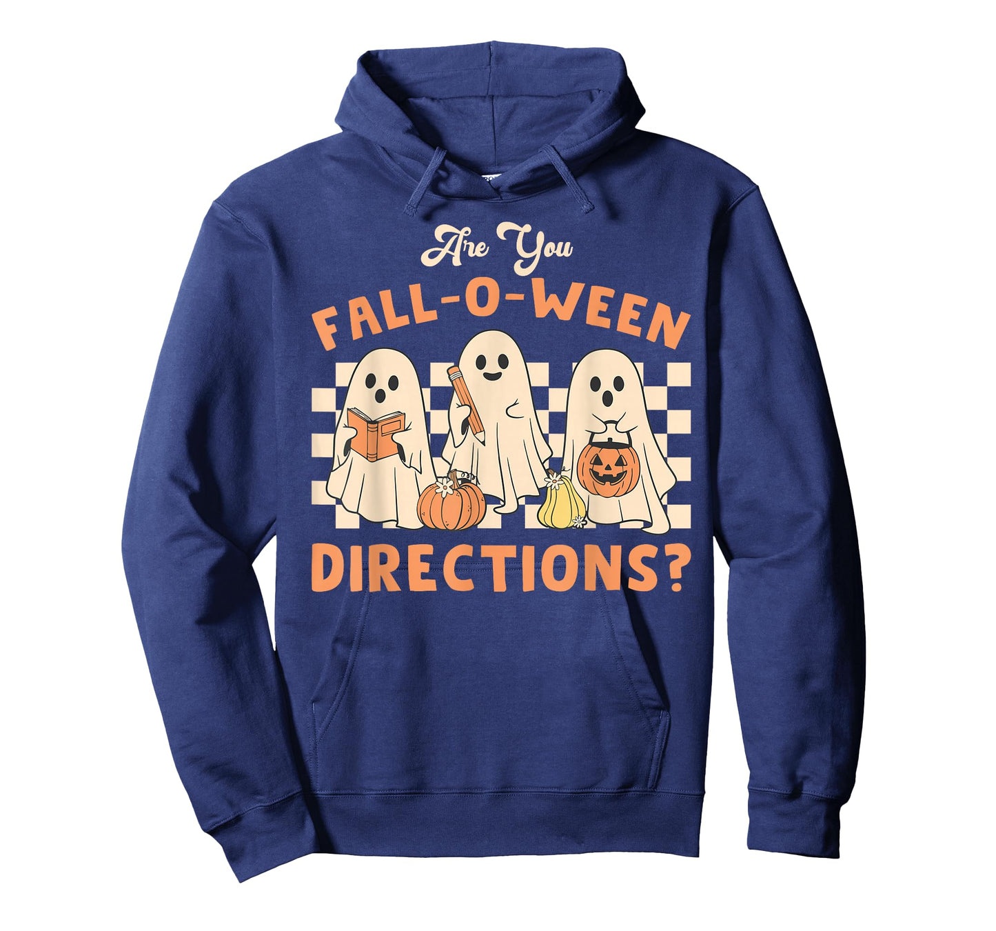 Retro are You Fall O Ween Directions Teacher Halloween Ghost T-Shirt