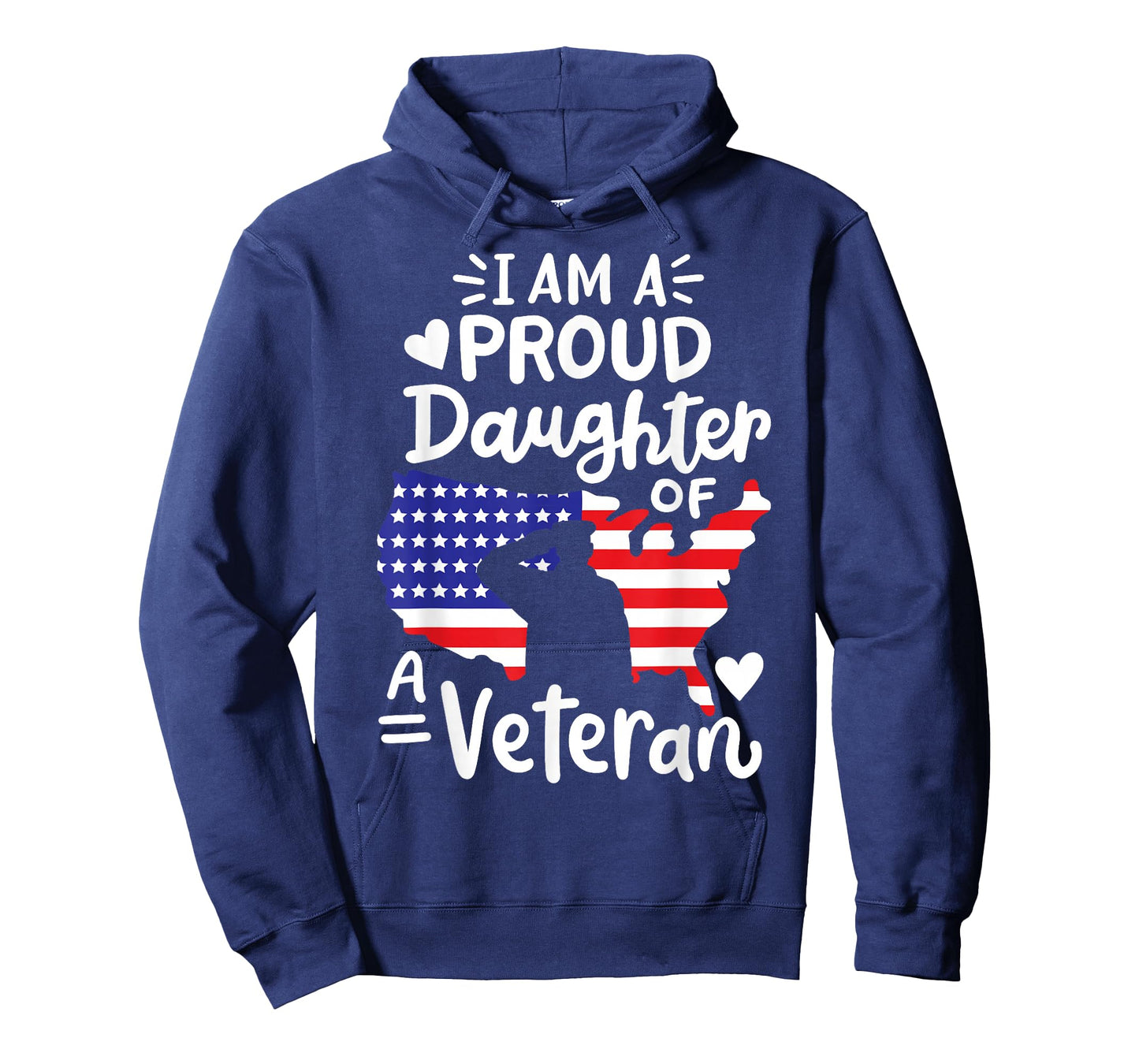 I'm A Proud Daughter of A Veteran Father's Day Girls T-Shirt