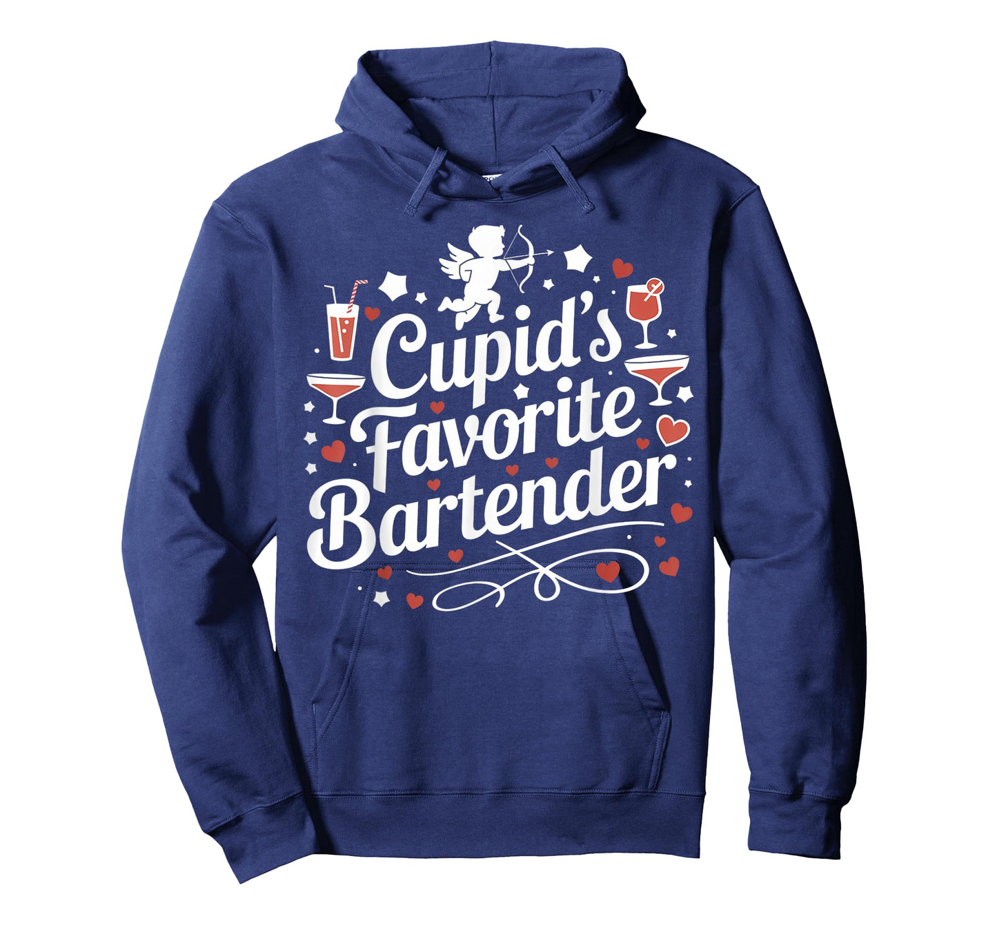 Cupid’s Favorite Bartender Funny Valentine Drink Design T-Shirt