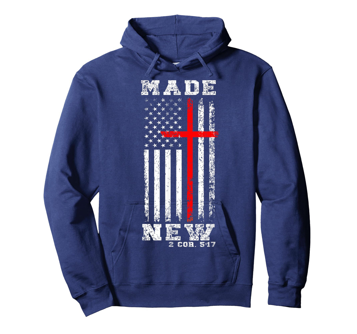 Made new Christian Baptism Christian US Flag T-Shirt