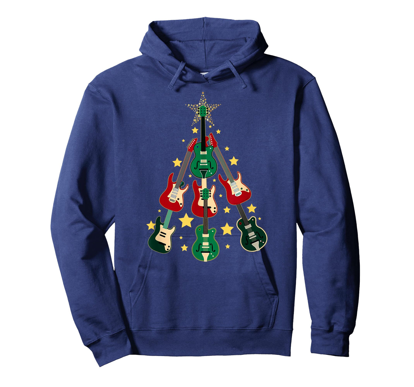 Cool Guitar Christmas Tree Guitar Lovers Christmas Tree T-Shirt