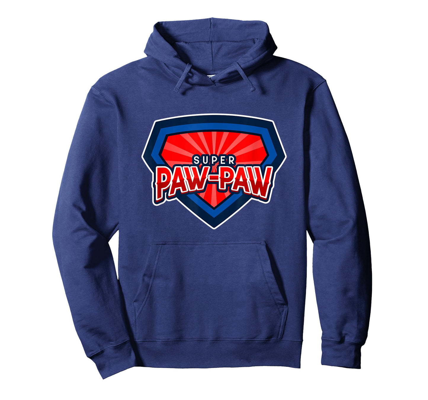 Mens Super Paw-Paw Grandpa Funny Hero T-Shirt