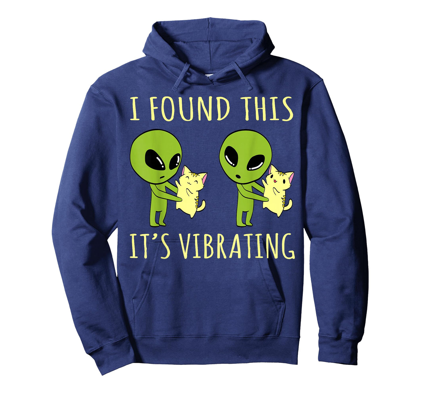 I Found This Its Vibrating Funny Alien cat T-Shirt