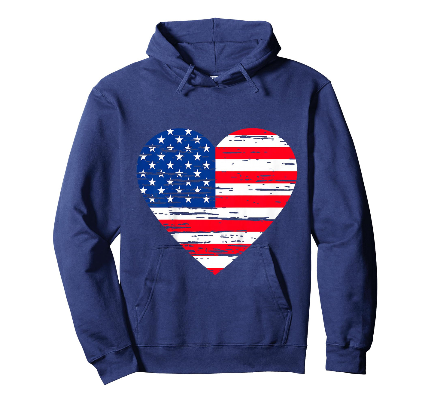 Girls July 4th American Flag Heart Distressed Toddler Baby T-Shirt