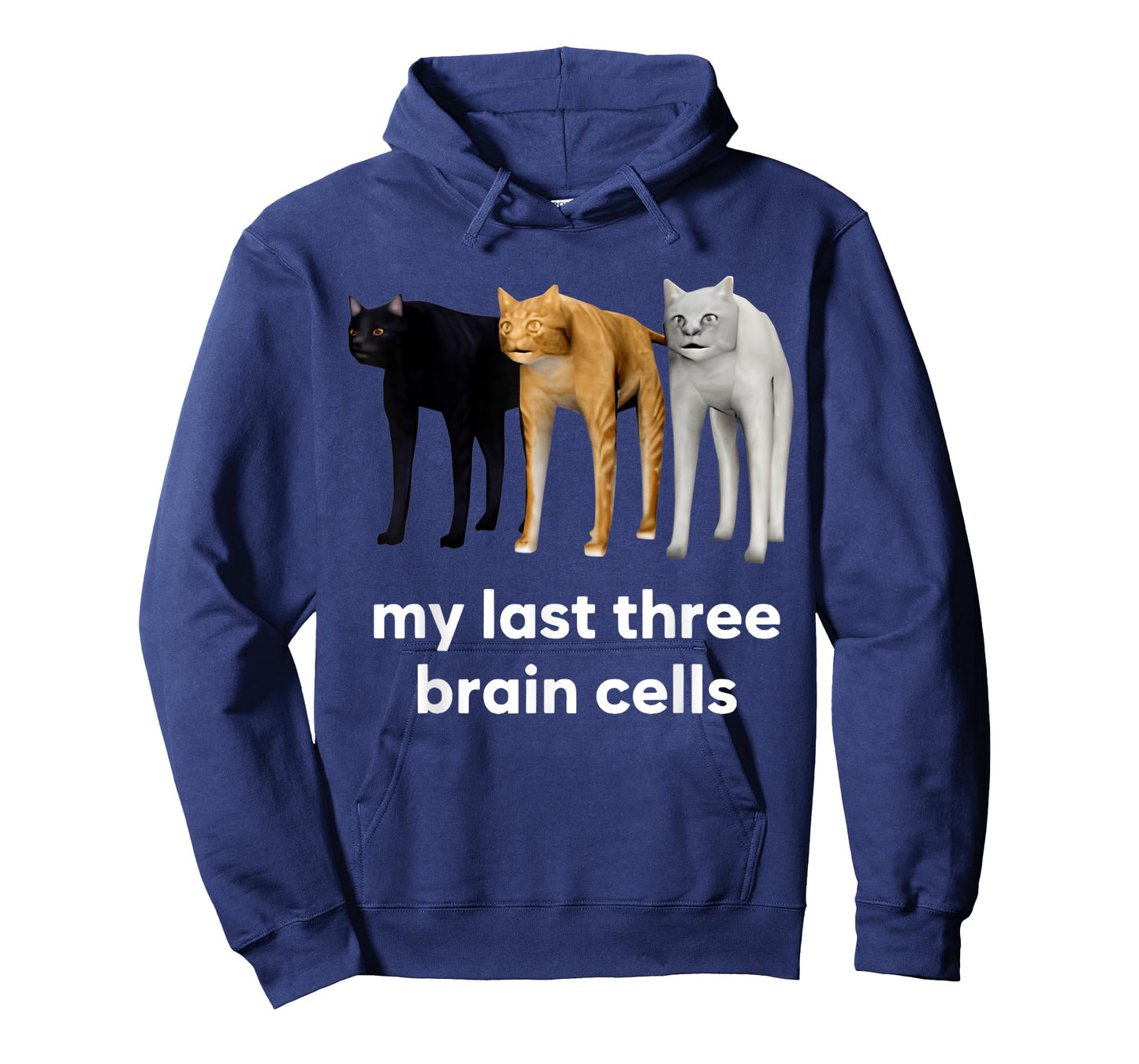 My Last Three Brain Cells Cats T-Shirt