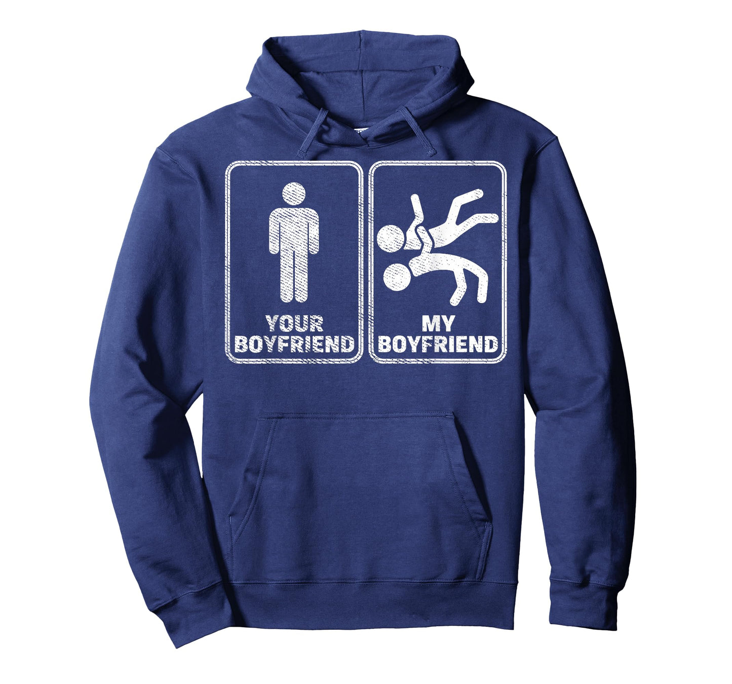 Funny Wrestling Girlfriend Tee My Boyfriend Wrestler Joke T-Shirt