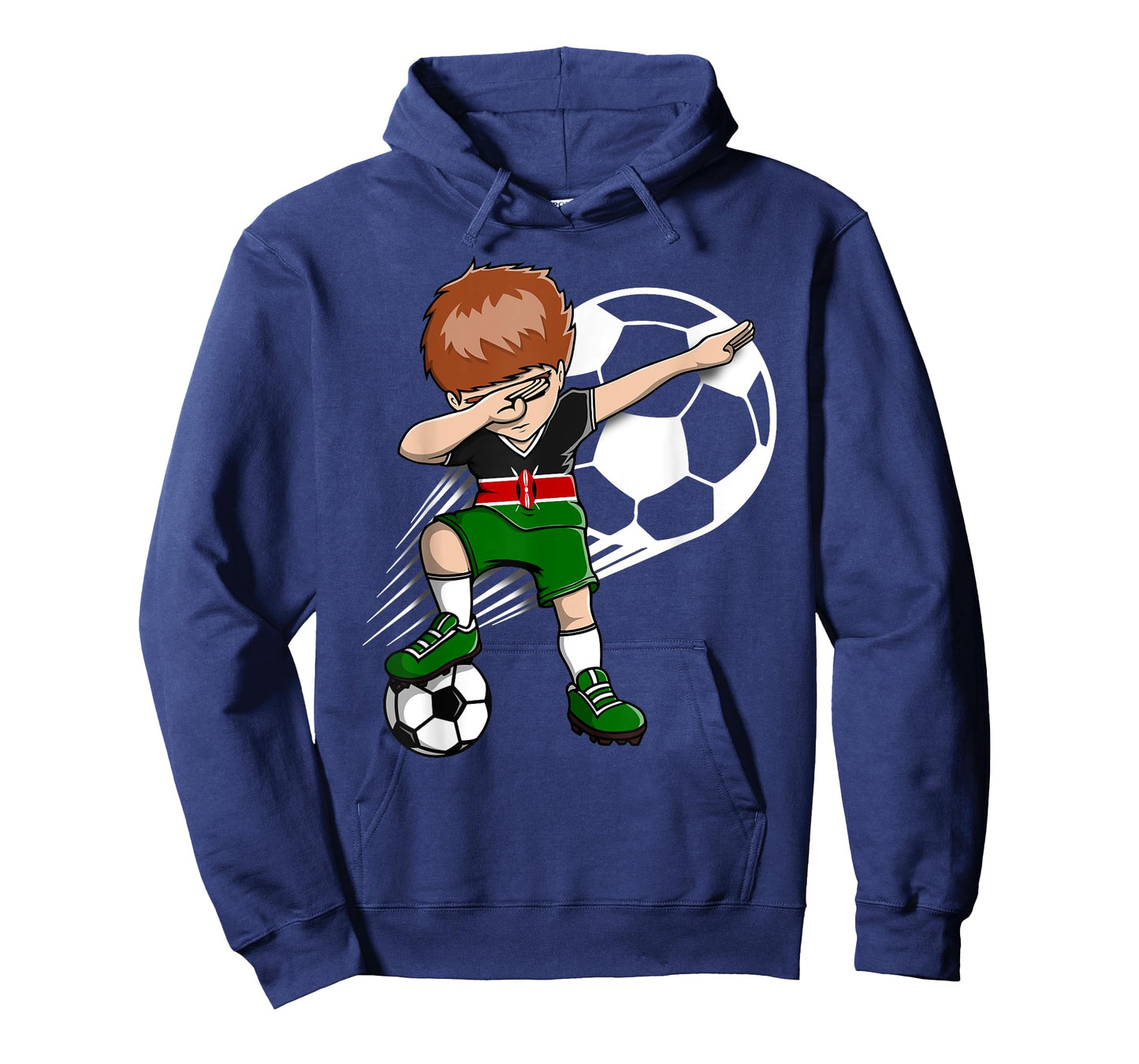 Dabbing Soccer Boy - Kenya Jersey Kenyan Football Fans Sport T-Shirt