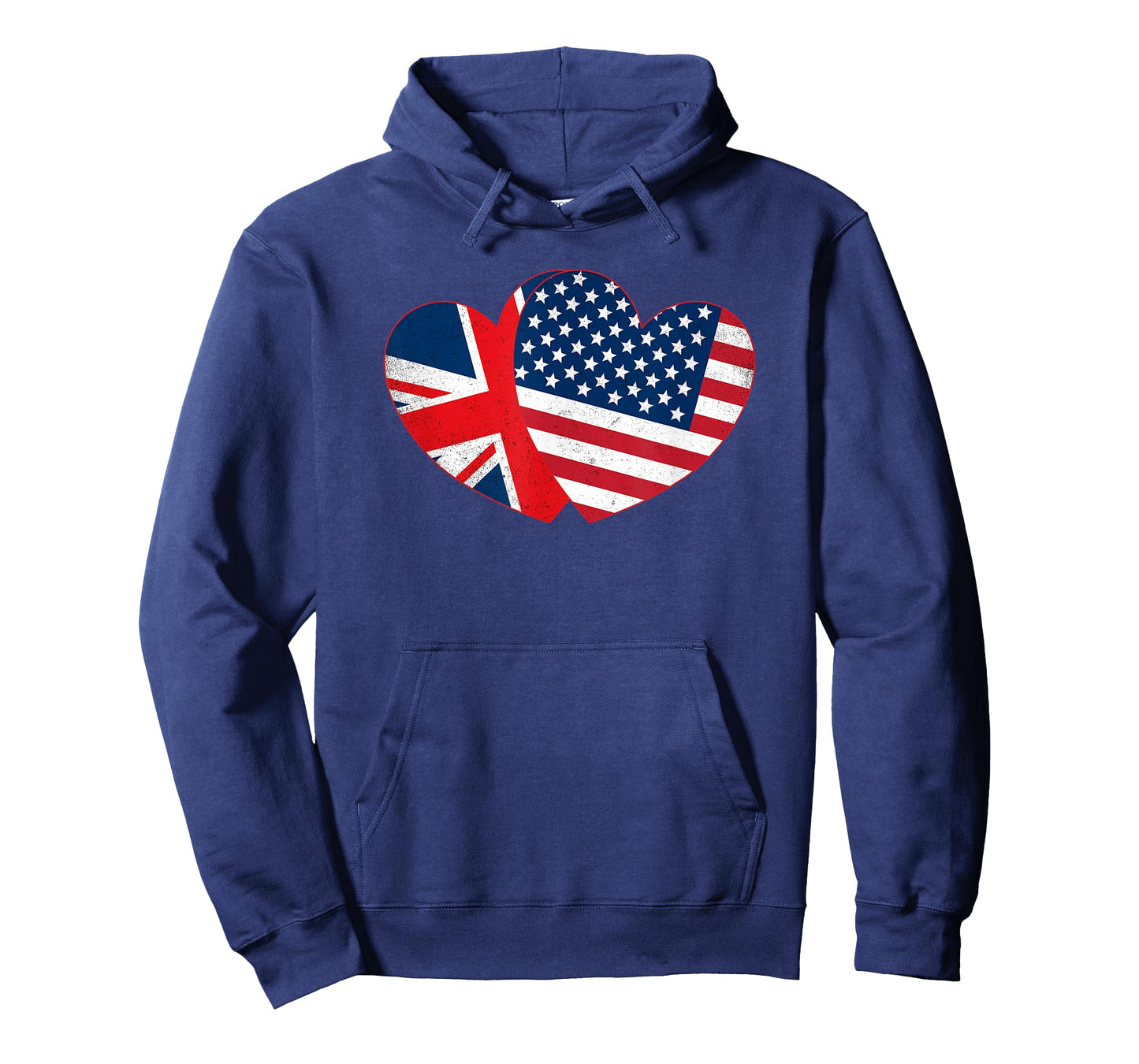 Fourth Of July Shirts British American Flags Hearts UK USA T-Shirt