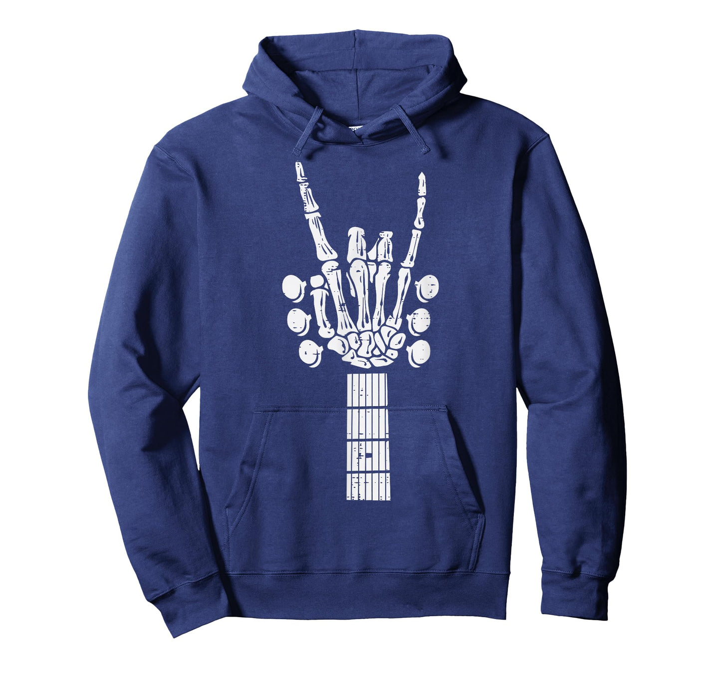 Rocker Guitar Skeleton Rock Hand Music Men Boys Kids Teens T-Shirt