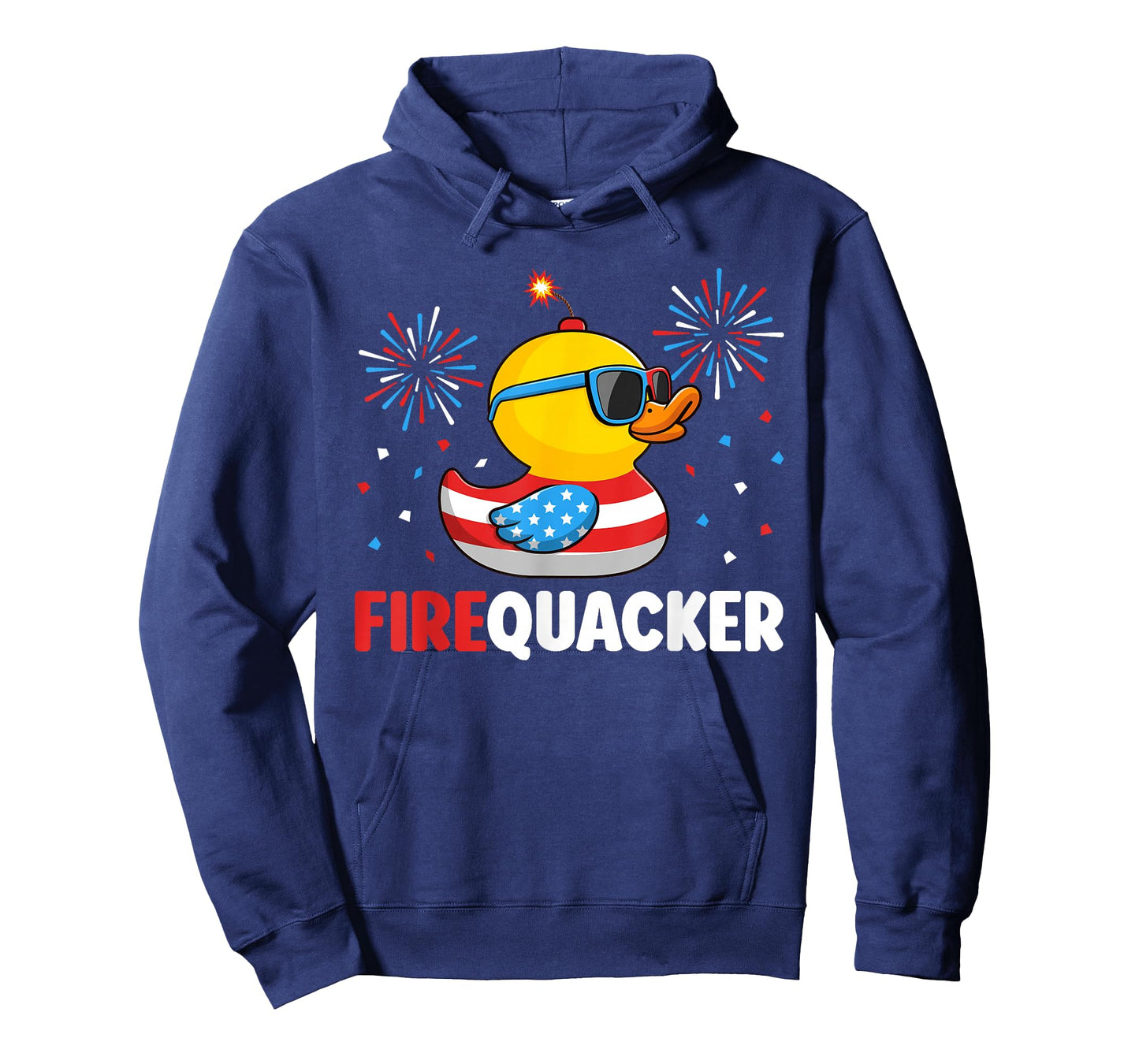 4th of July Duck Firequacker Patriotic Fourth of July Funny T-Shirt