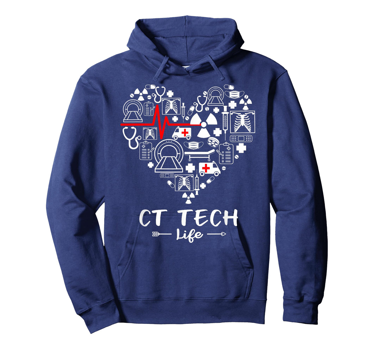 CT Tech Life Heart Funny Technologist T-Shirt