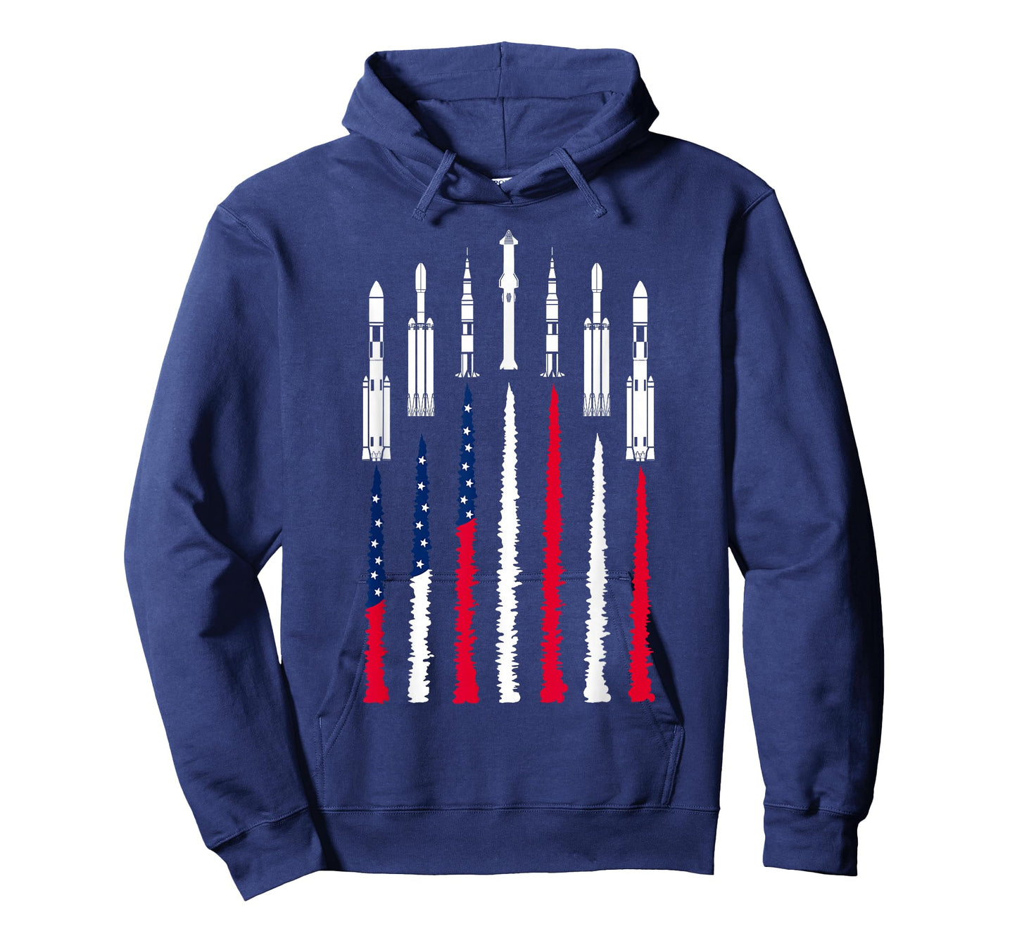 USA Space Rockets 4th of July Men Women Kids Funny Patriotic T-Shirt