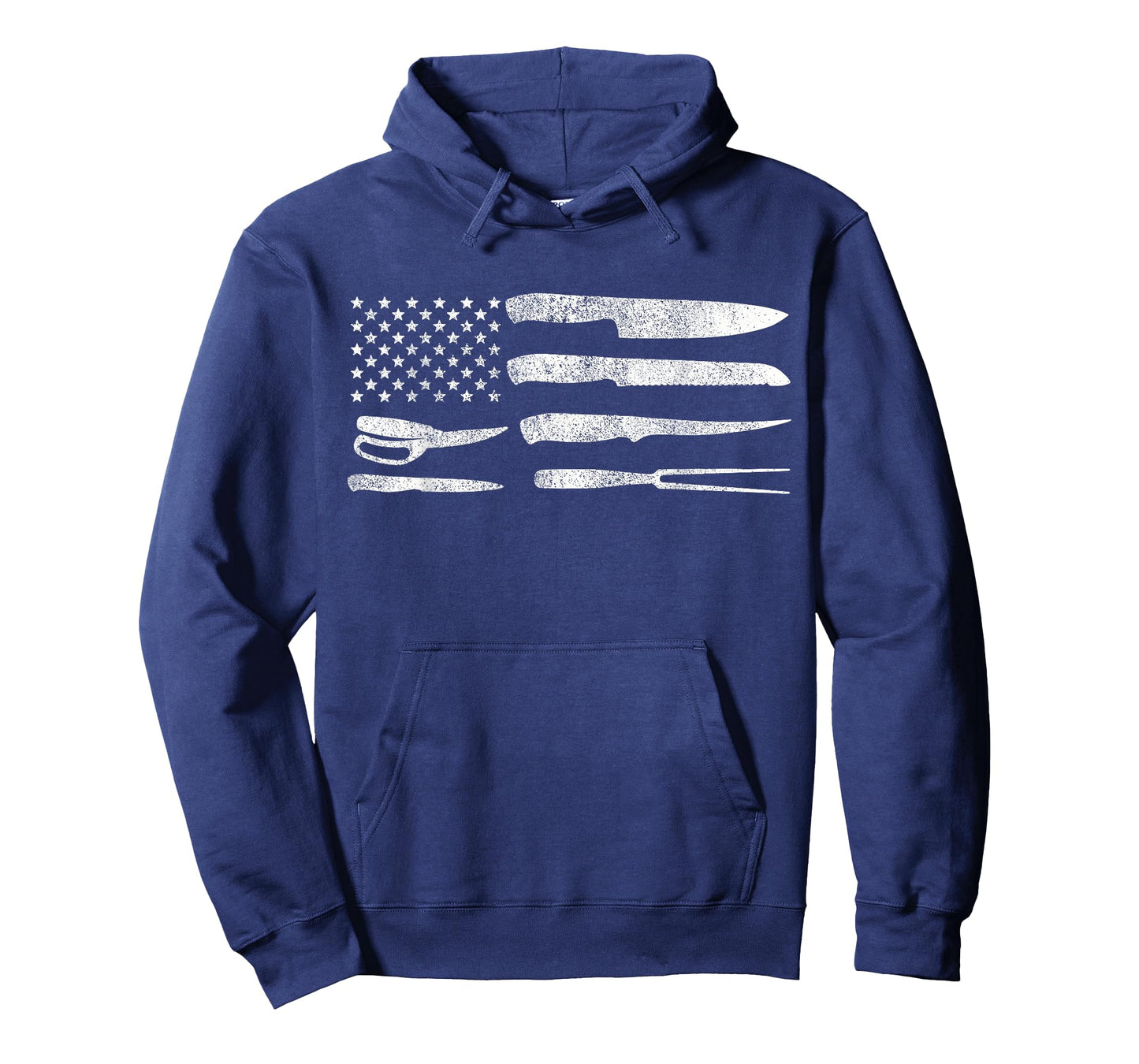 Chef American Flag Kitchen Knives Cooking Patriotic Gift T-Shirt