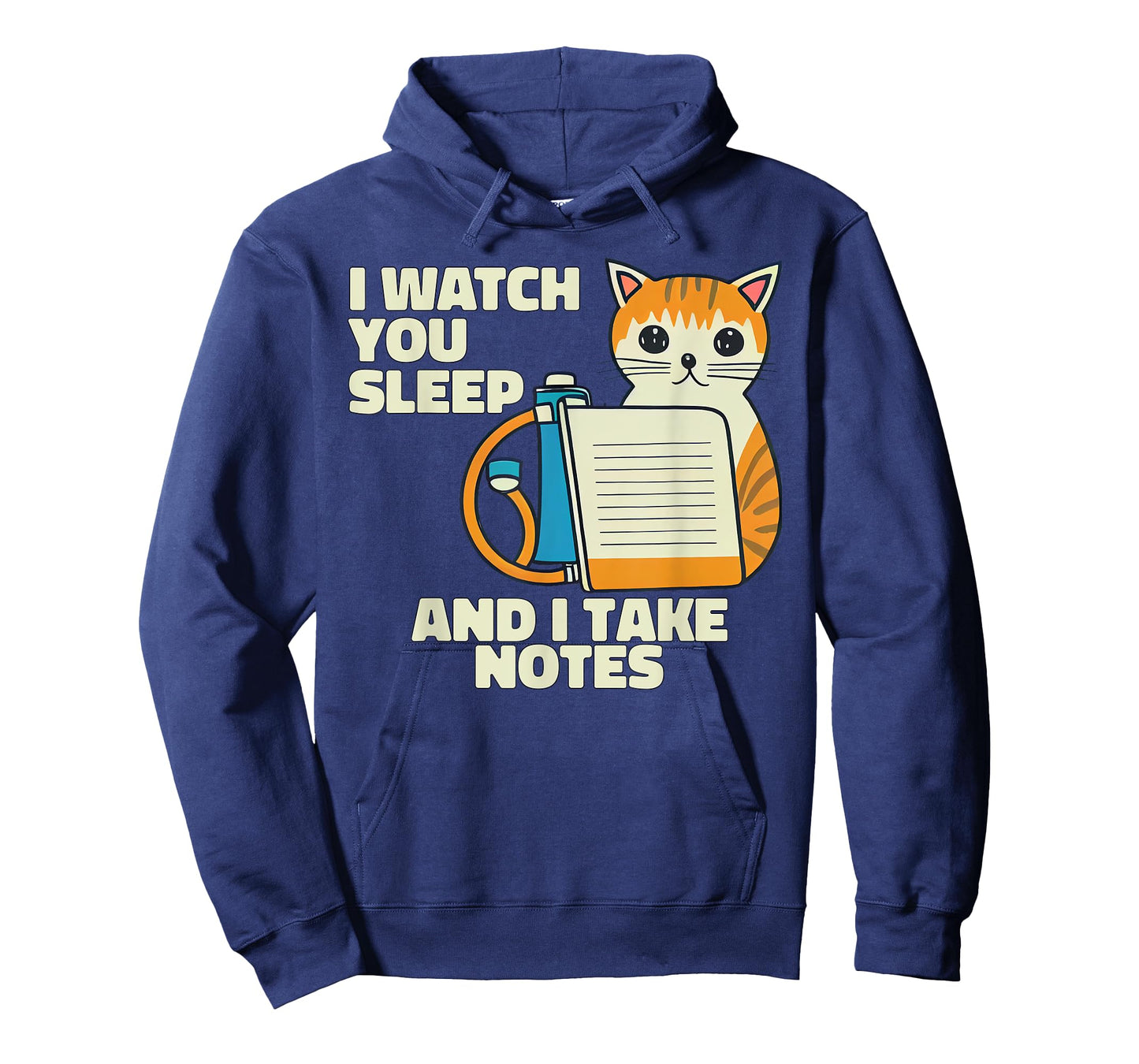 I Watch You Sleep Cat Funny Polysomnography T-Shirt