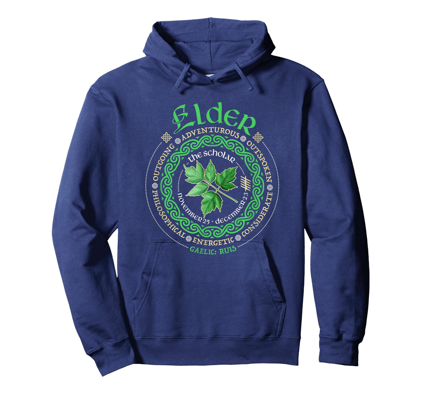 Celtic Tree Zodiac Druid Ogham Astrology Elder T-Shirt