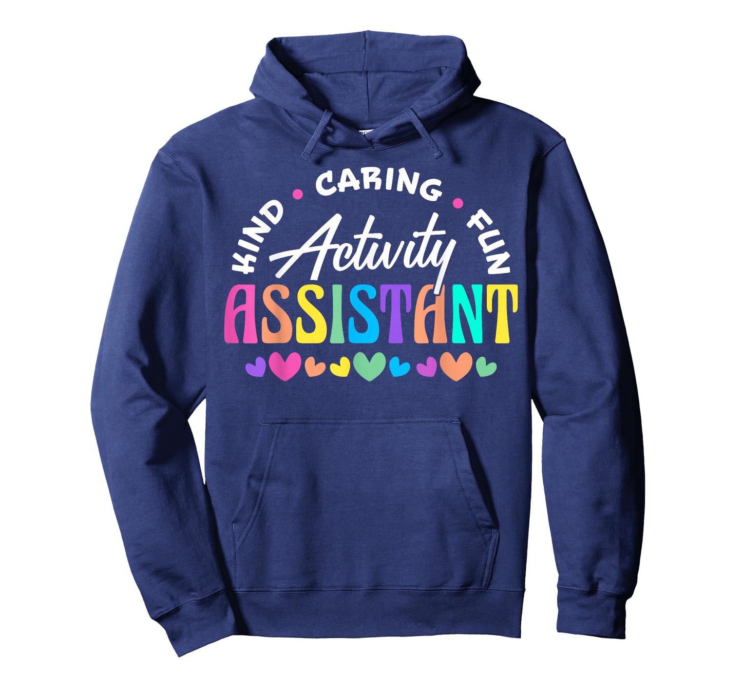 Activity Assistant Appreciation Designs Unisex-Adults Black Cotton 65% Polyester 35% Short Sleeve Crew Neck T-Shirt Small