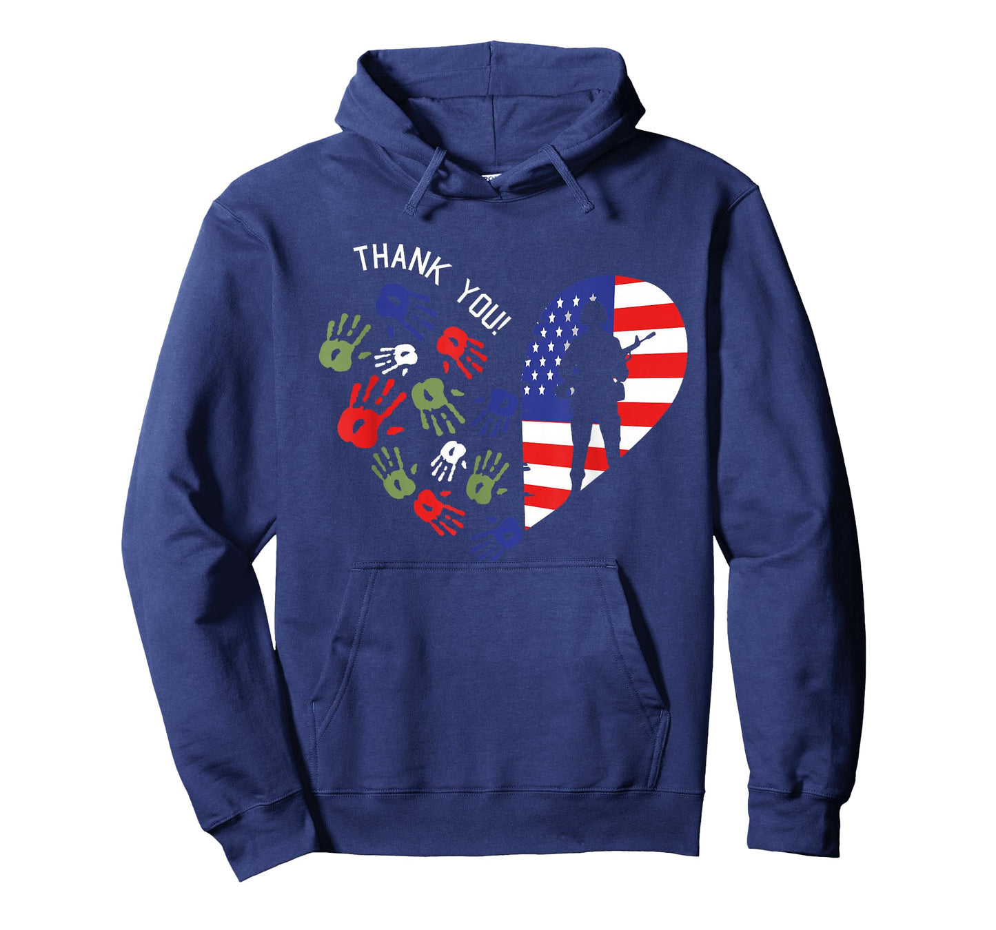 Thank You Veterans Day American Flag Heart Military Army T-Shirt