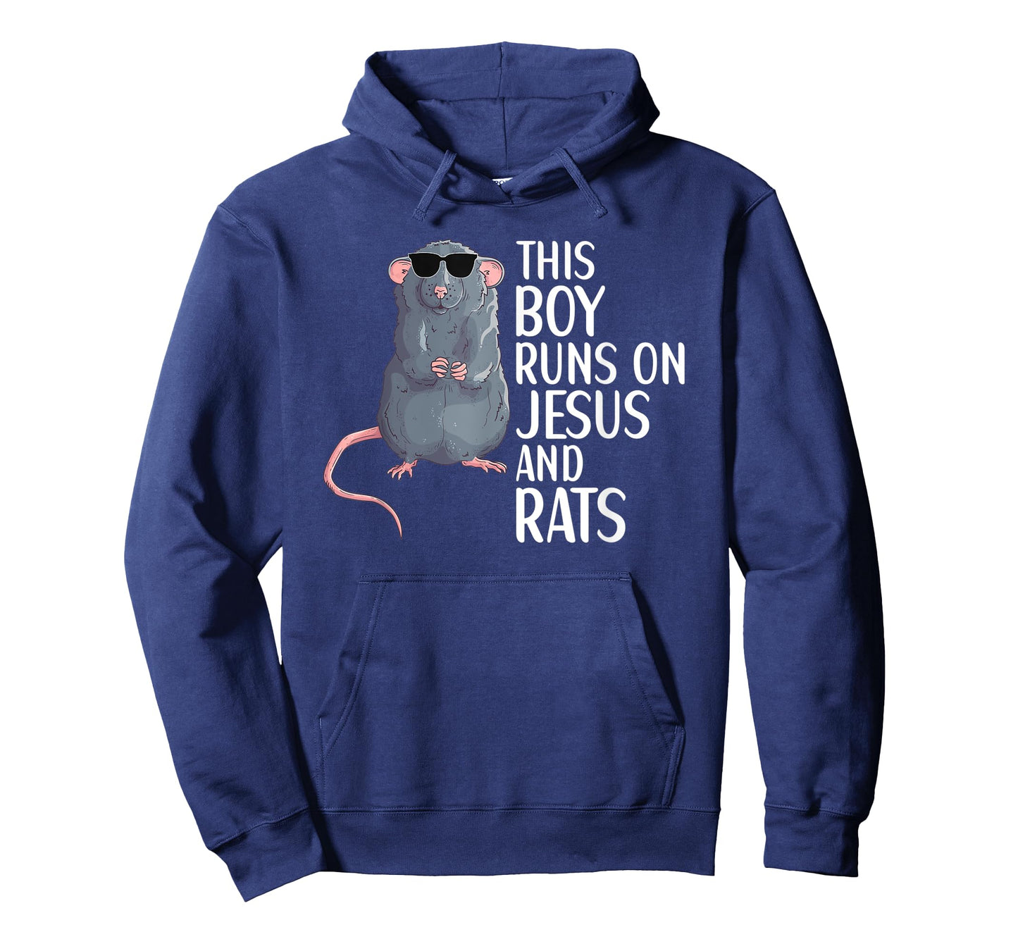 This Boy Runs On Jesus And Rats Funny Rat Lover Apparel T-Shirt