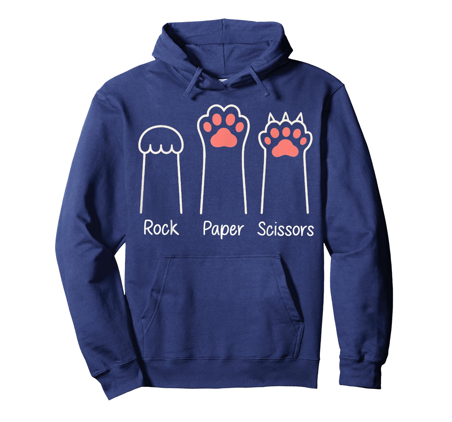 Rock Paper Scissors Hand Game Meme Animal Paw Introvert Cat T-Shirt