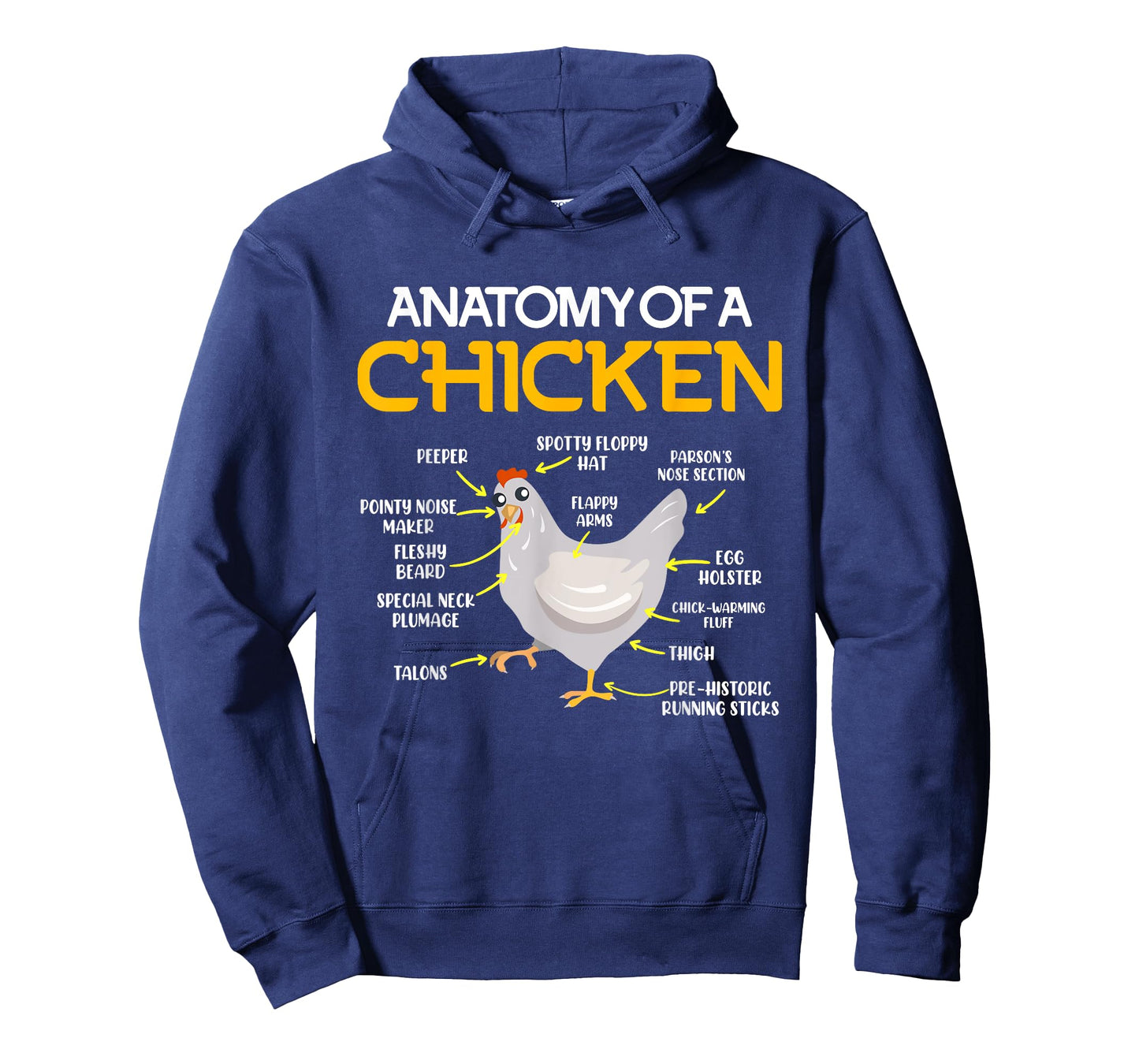 Anatomy of a Chicken Farmers Chicken Coop T-Shirt