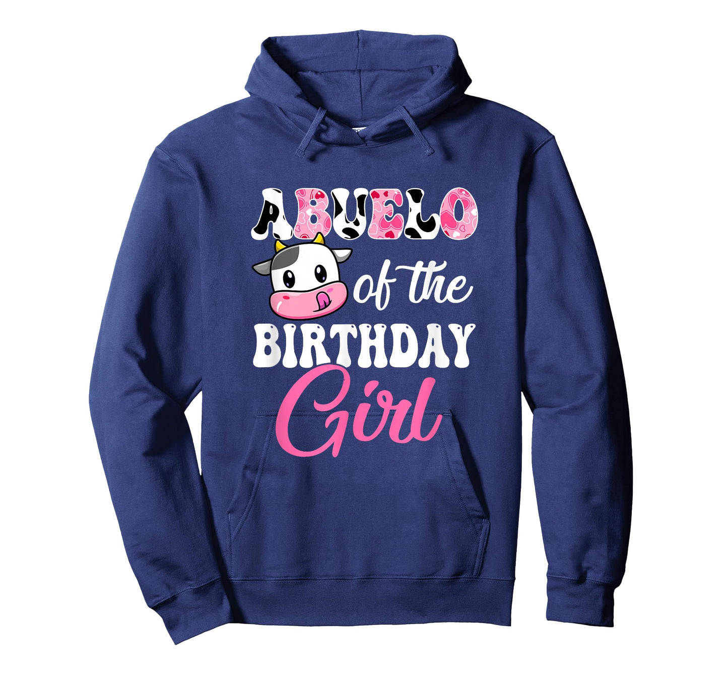 Abuelo Of The Birthday Girl Farm Cow 1St Birthday Girl T-Shirt