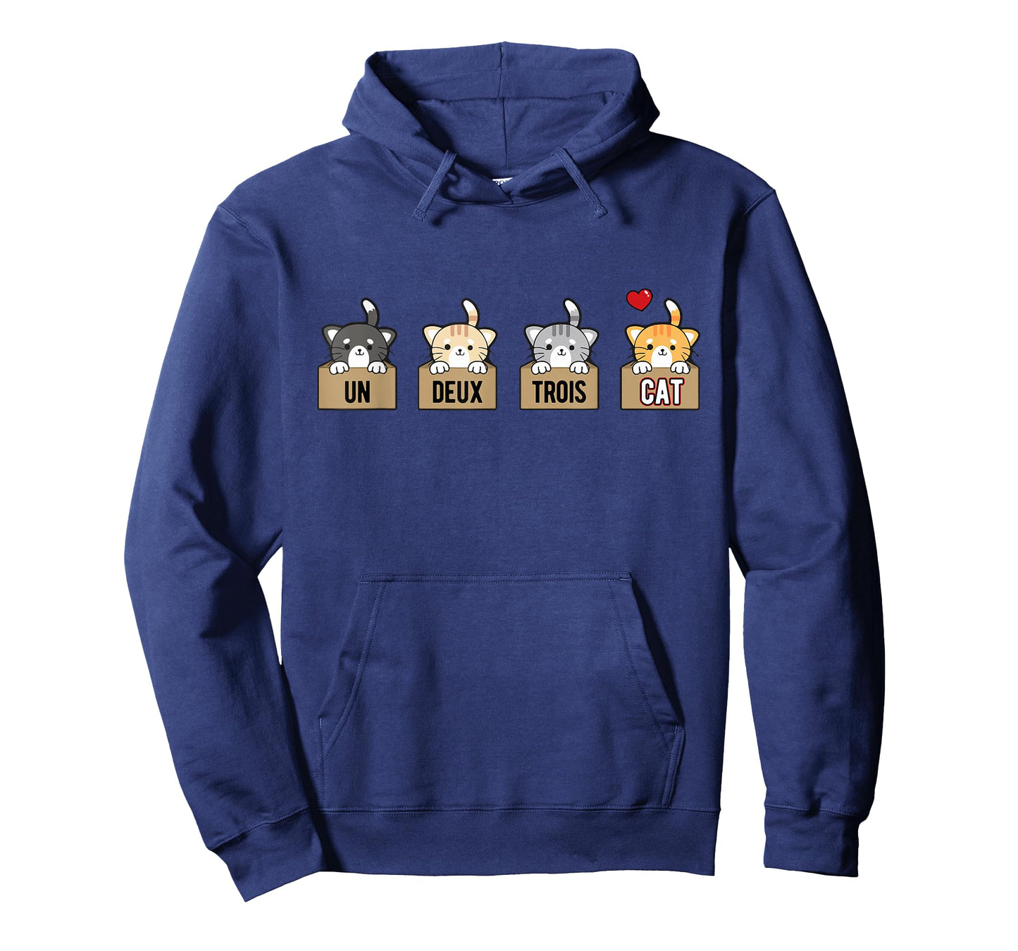 Un Deux Trois Cat Funny French Cat Pun T-Shirt