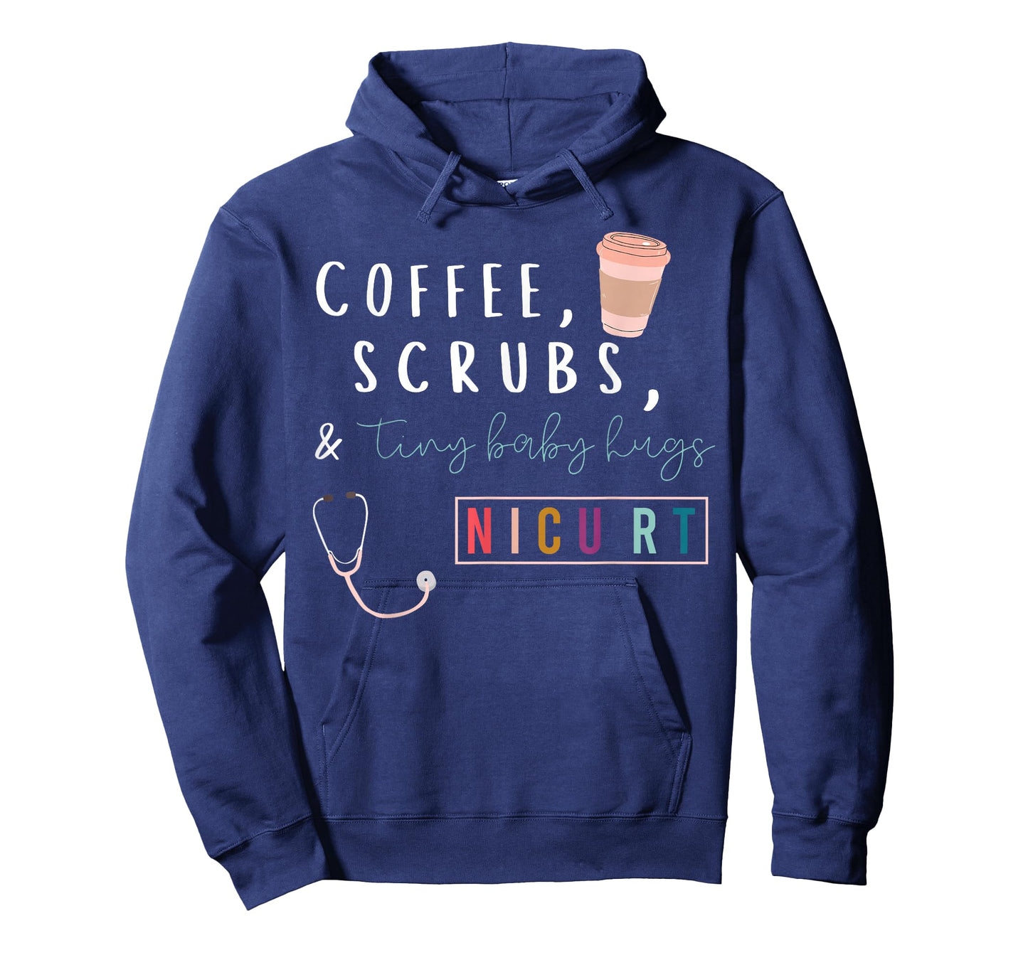 Coffee Scrubs & Tiny Baby Hugs Nicu RT Respiratory Therapist T-Shirt