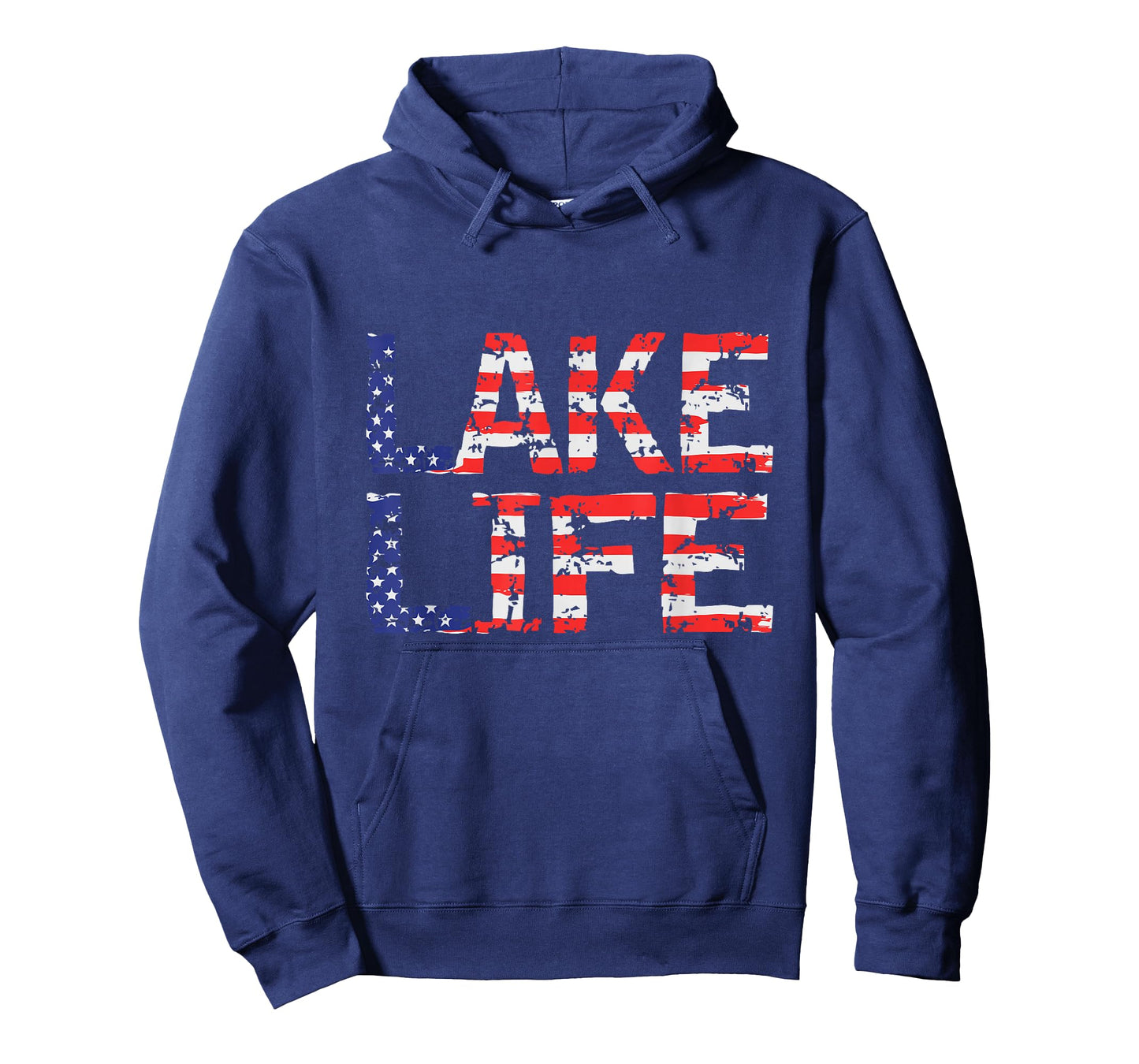 Vintage Lake Life 4th of July Patriotic T-Shirt