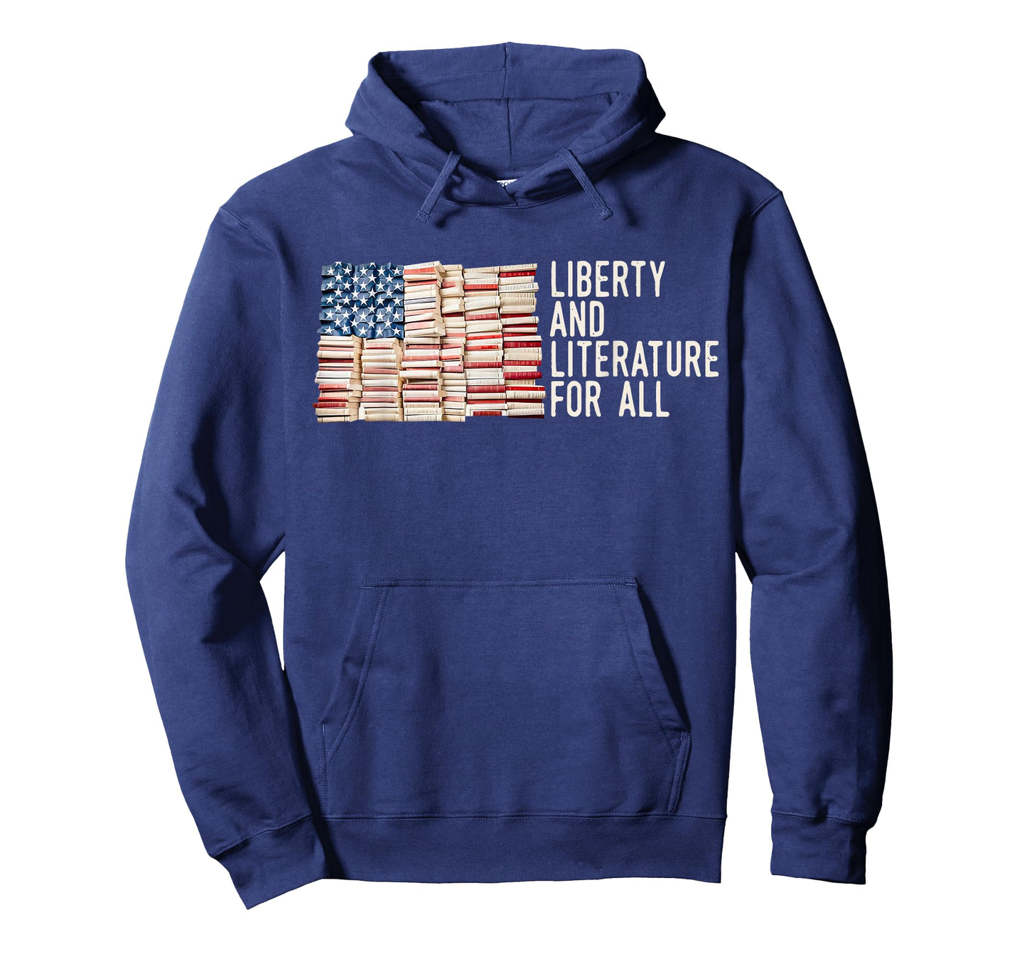 Liberty And Literature For All Reading USA Book Lover T-Shirt