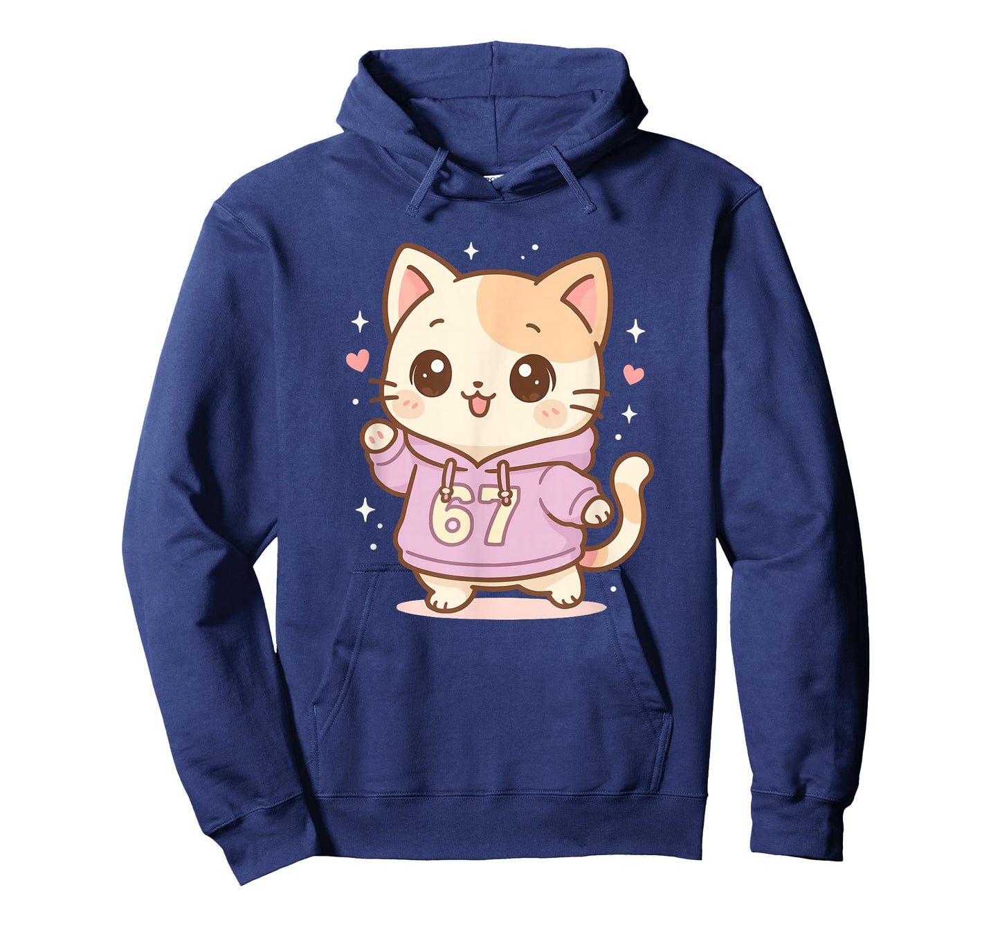 Cute Kawaii Cat 67 Meme T-Shirt