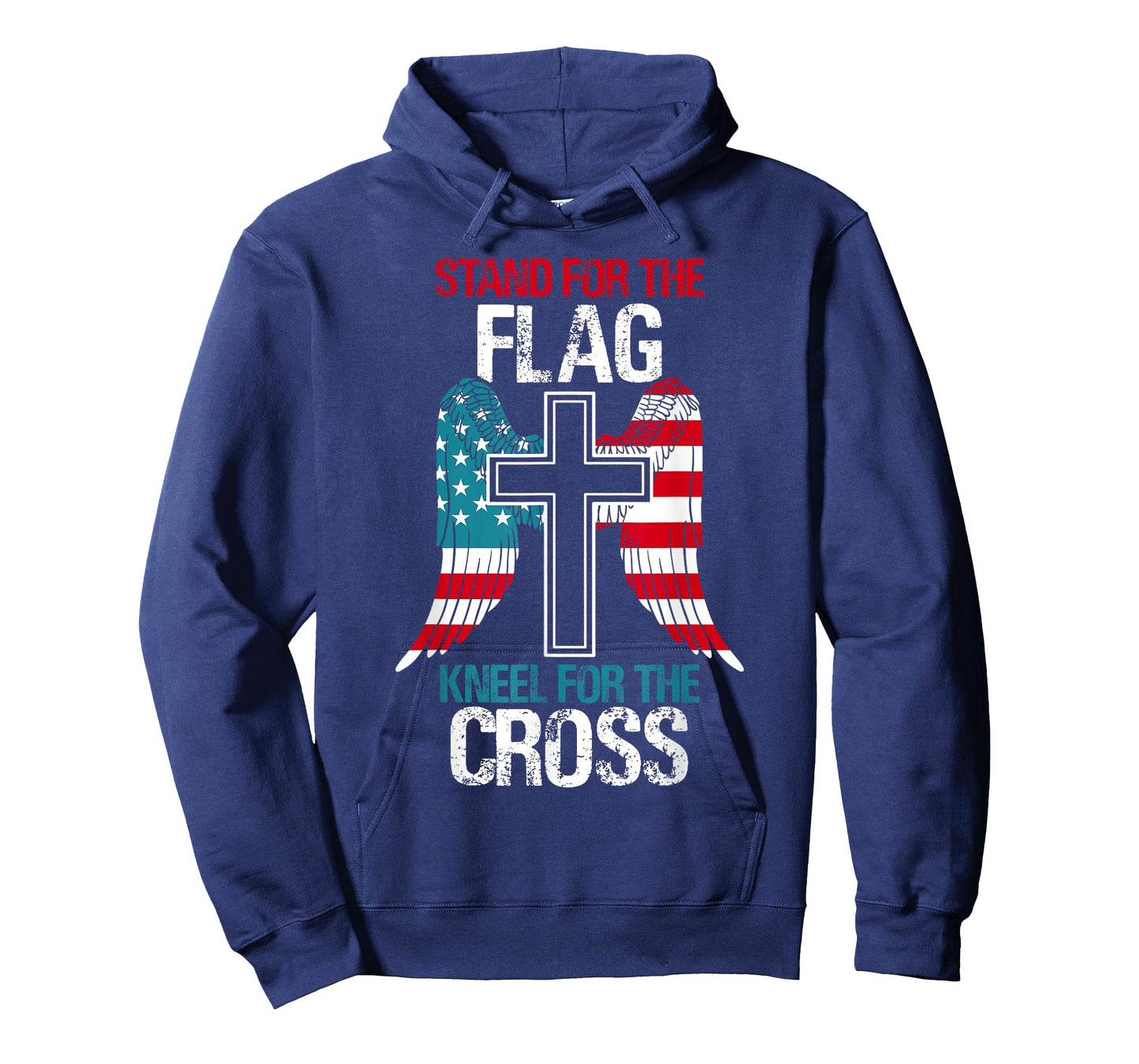 Stand For The Flag Kneel For The Cross USA Flag American T-Shirt