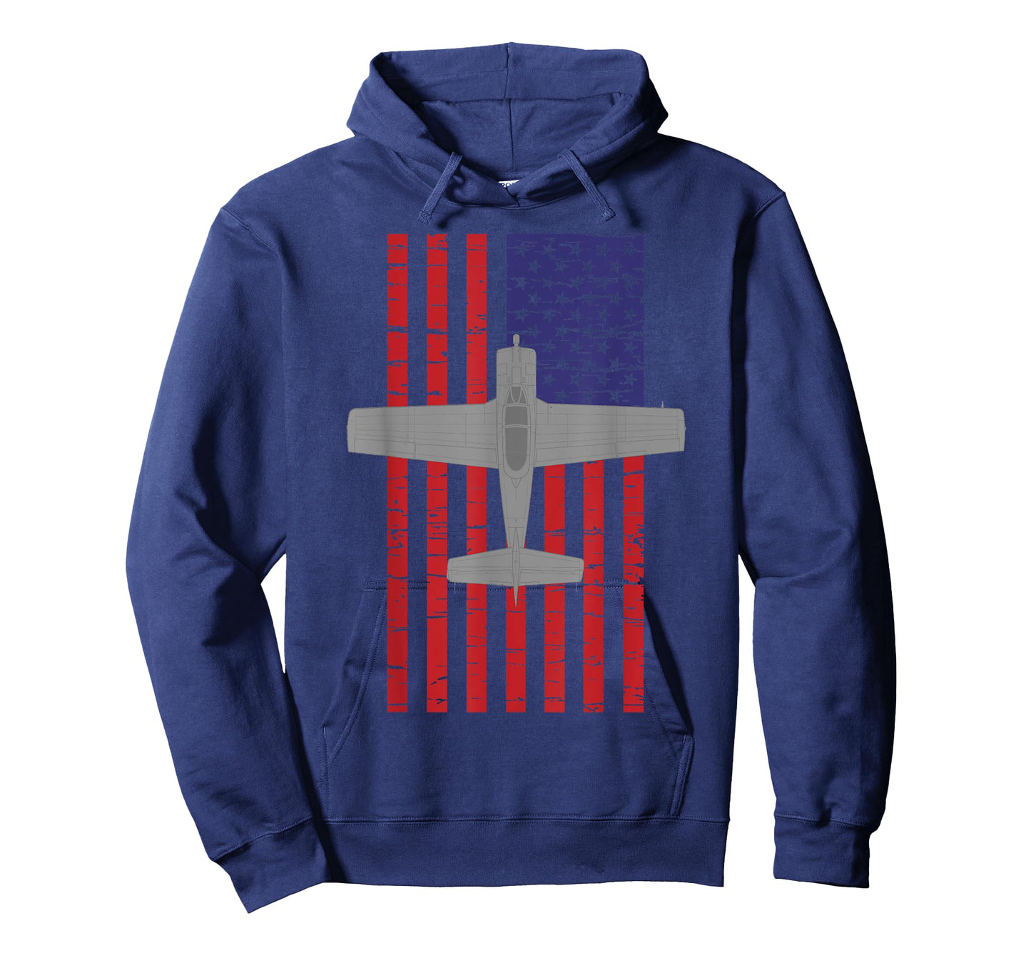 T-28 Trojan Pilot American Flag Plane T-Shirt