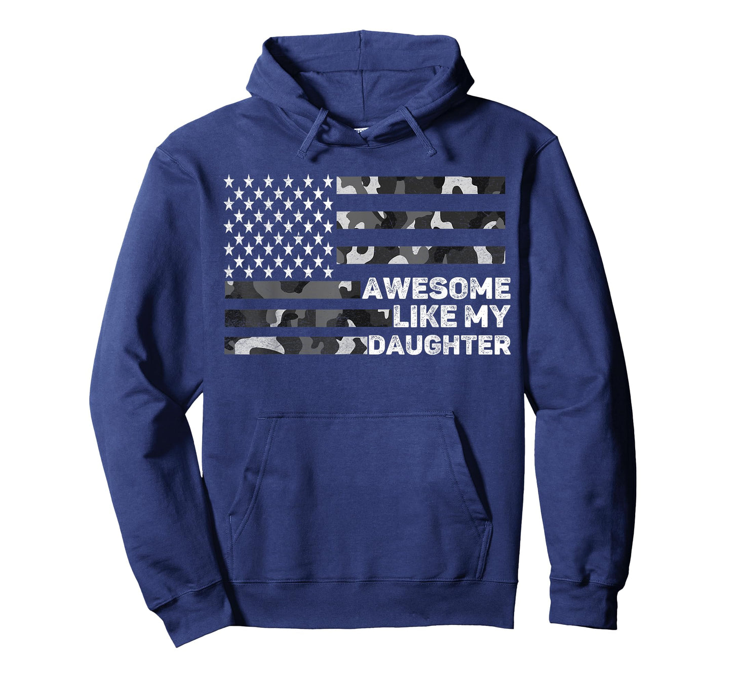 Awesome Like My Daughter Men Fathers Day Camo American Flag T-Shirt