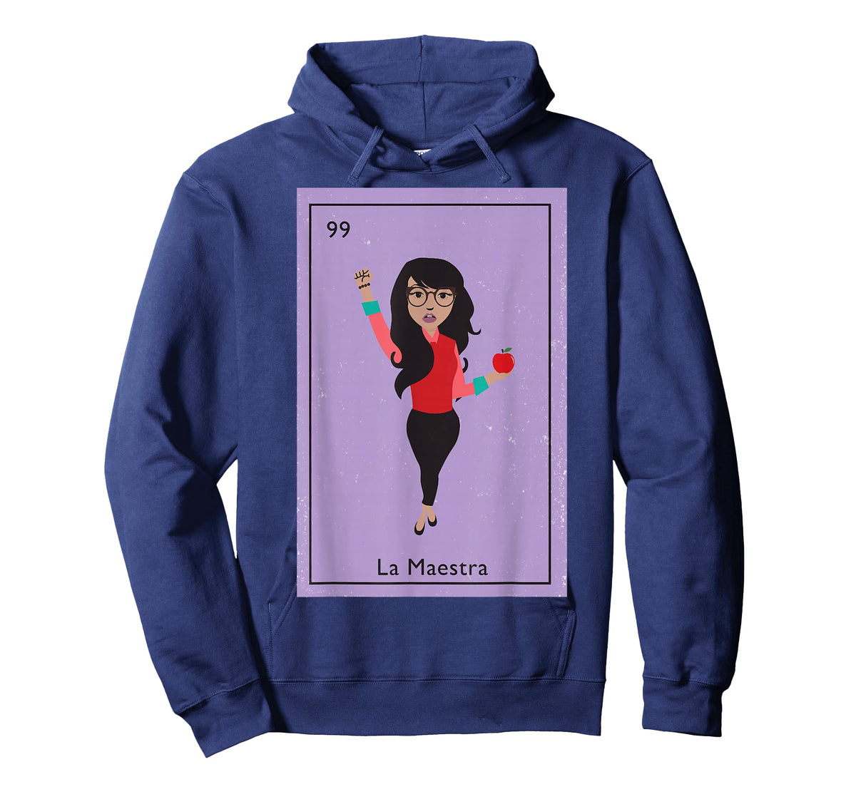 La Maestra Mexican Bingo Card Teacher Lottery Card T-Shirt