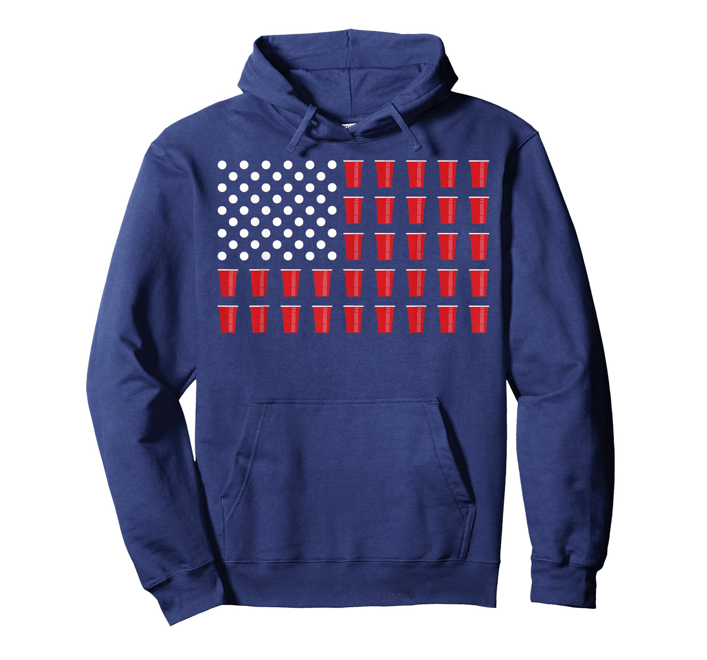 4th Of July Beer Pong American Flag College Party T-Shirt