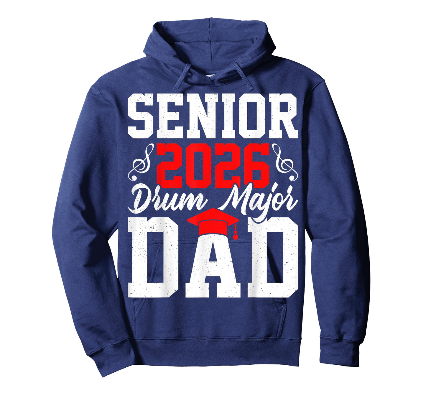 Senior 2026 Drum Major Dad Band Music Pride Graduation T-Shirt