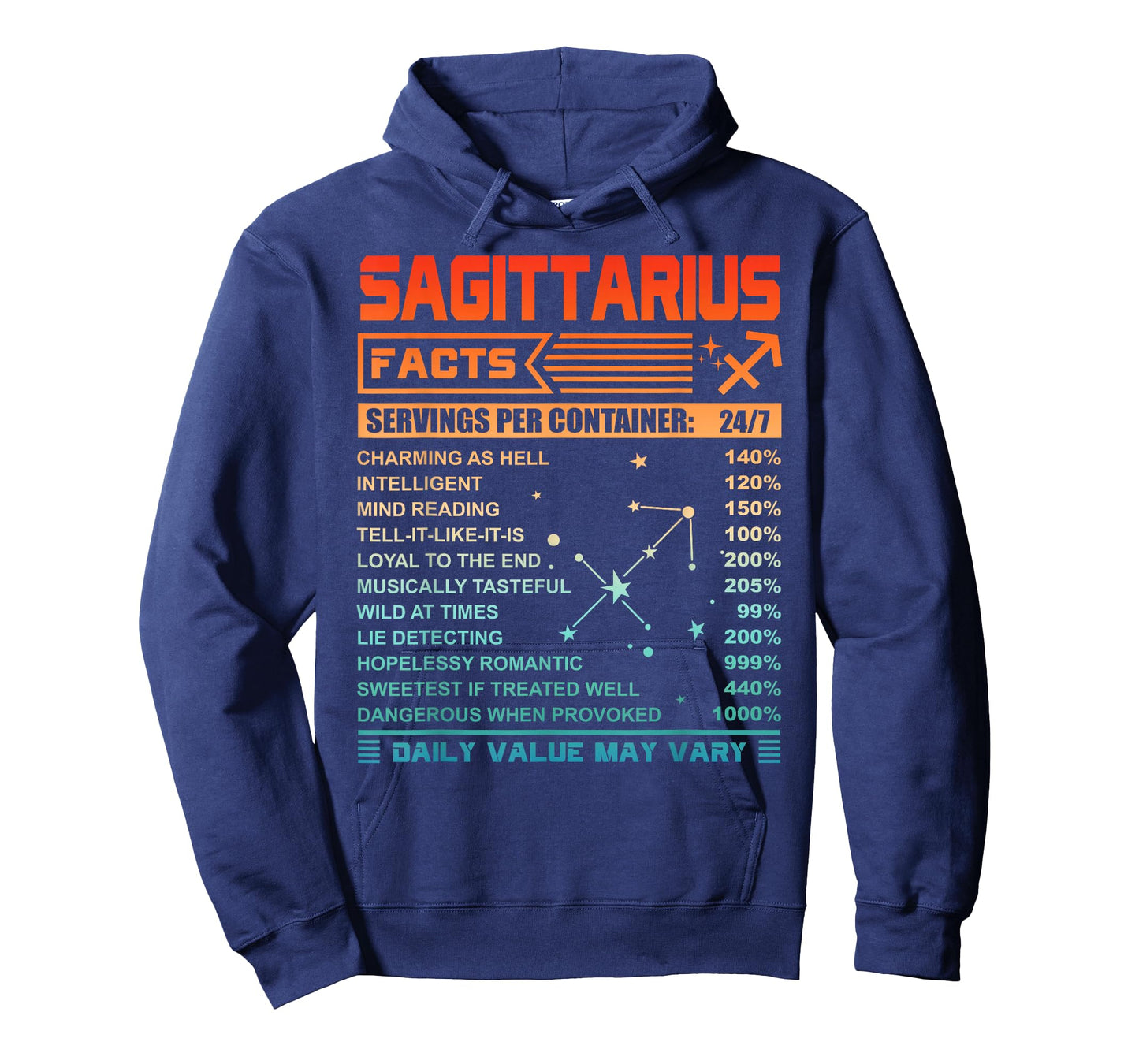 Birthday Gifts - Sagittarius Facts T-Shirt Vintage Retro T-Shirt