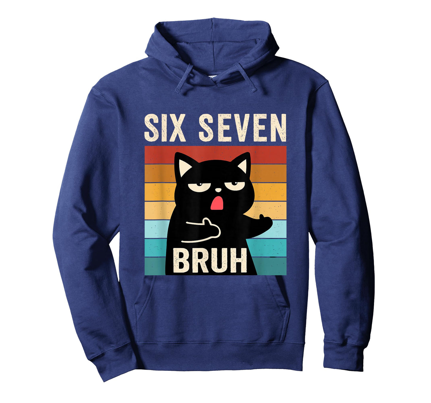 Funny 67 Meme Bruh with Cat Boys Girls Teens Six Seven Bruh T-Shirt