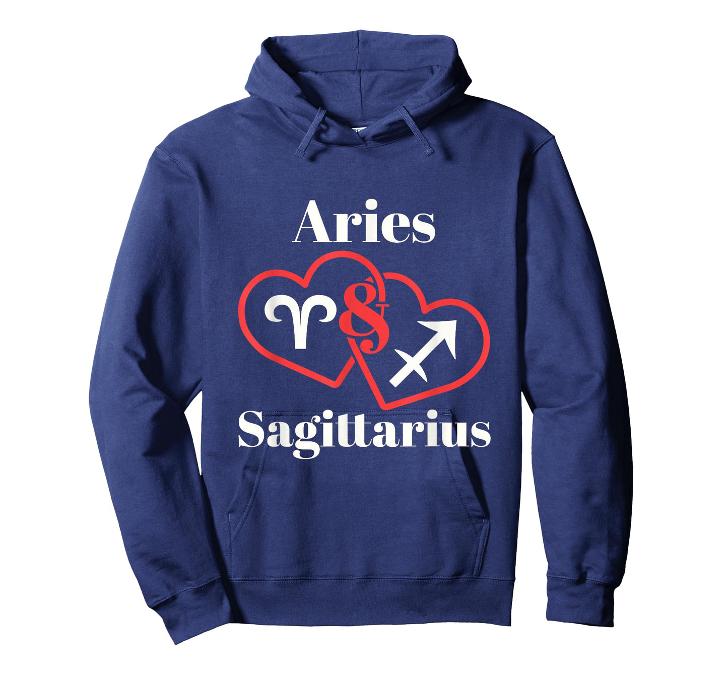 Aries Sagittarius Zodiac Couples Astrology Heart Valentine T-Shirt