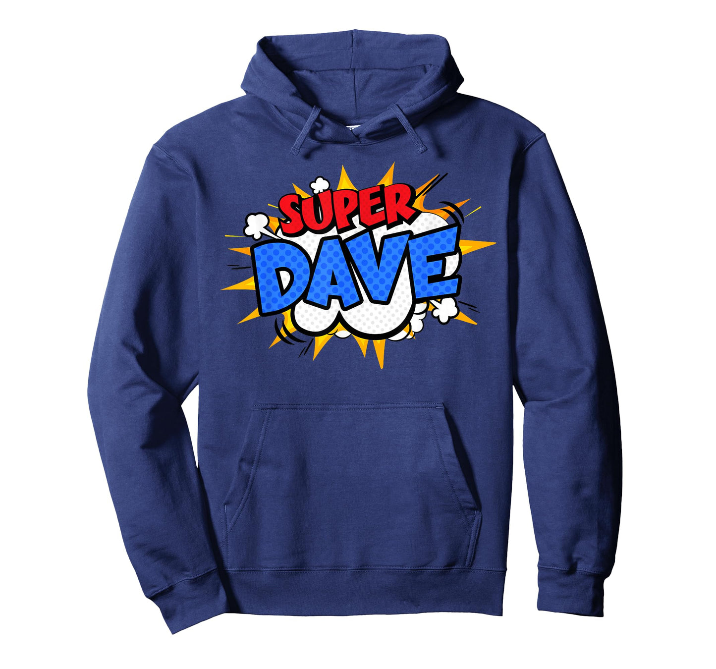 Super Dave Funny Comic Cartoon Fathers Day Personalized Name T-Shirt