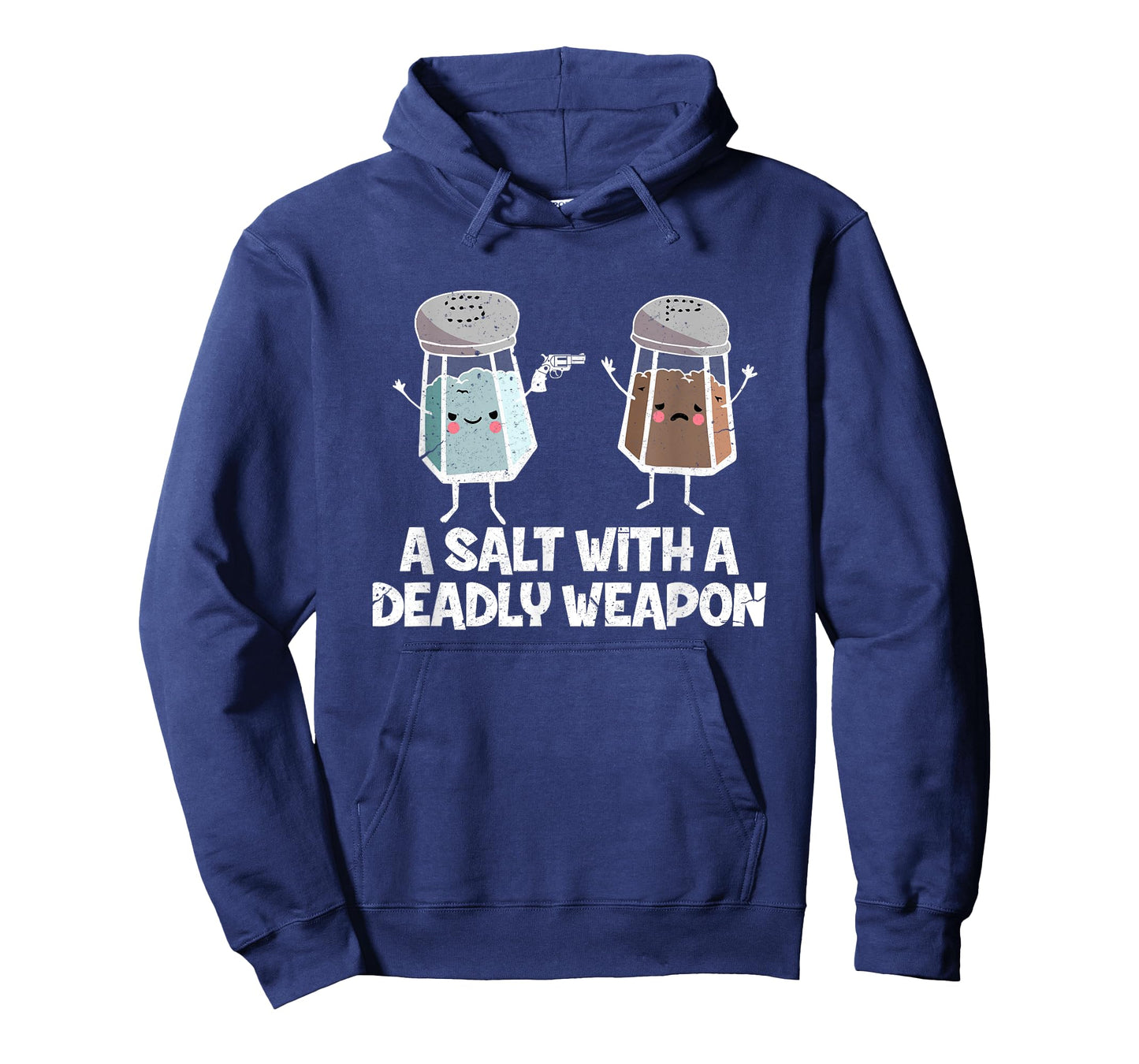 A Salt with a Deadly Weapon Funny Food Pun Gun Kawaii Foodie T-Shirt