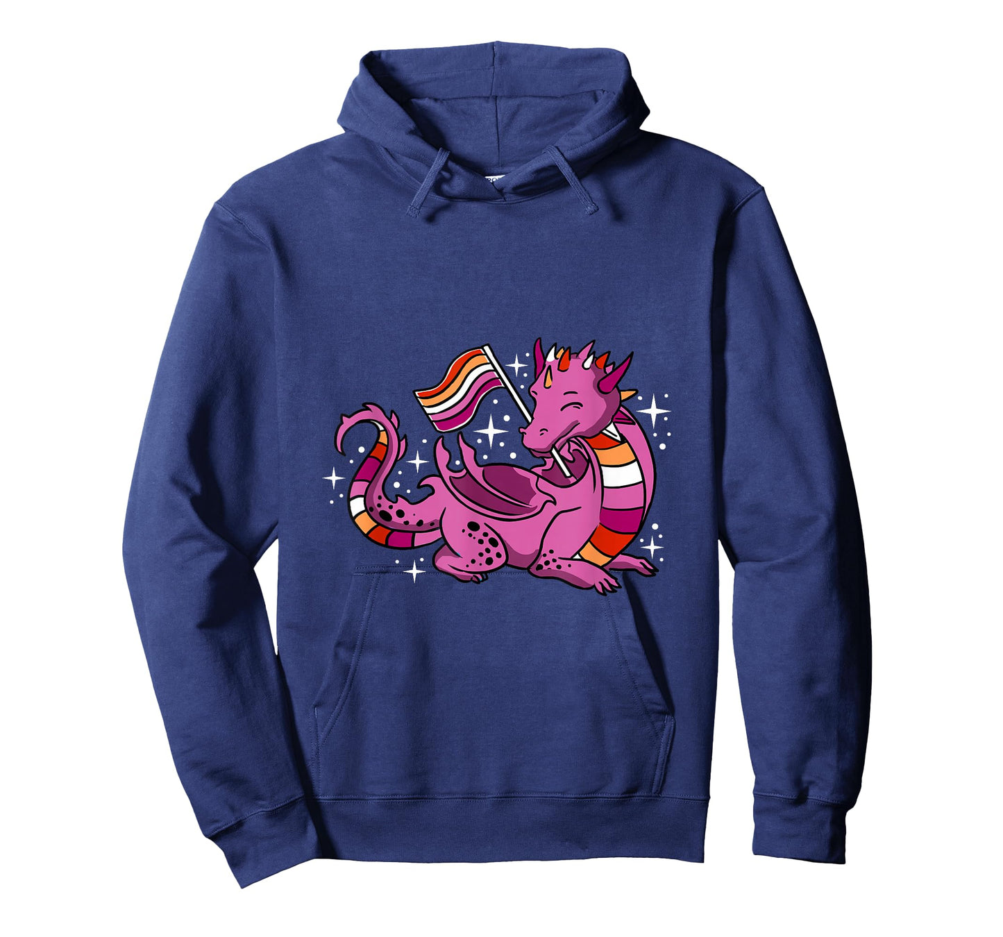 Lesbian Dragon Orange Pink Lesbian Pride T-Shirt
