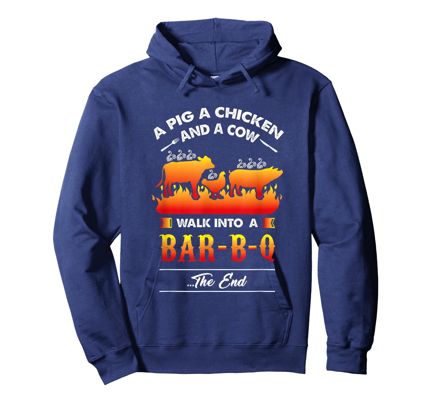 A Pig, A Chicken, And A Cow Walk Into A Barbecue Bar-B-Q T-Shirt