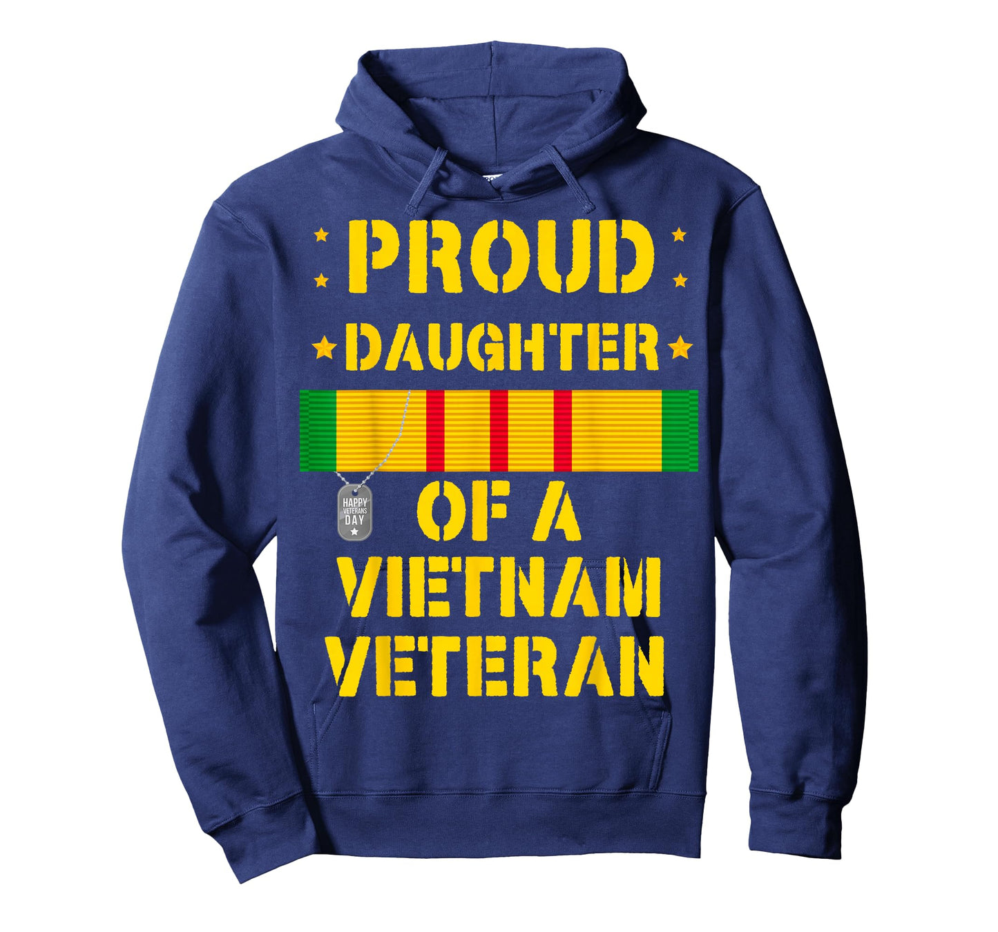 Proud Daughter of a Vietnam Veteran USA Flag Veteran's Day T-Shirt