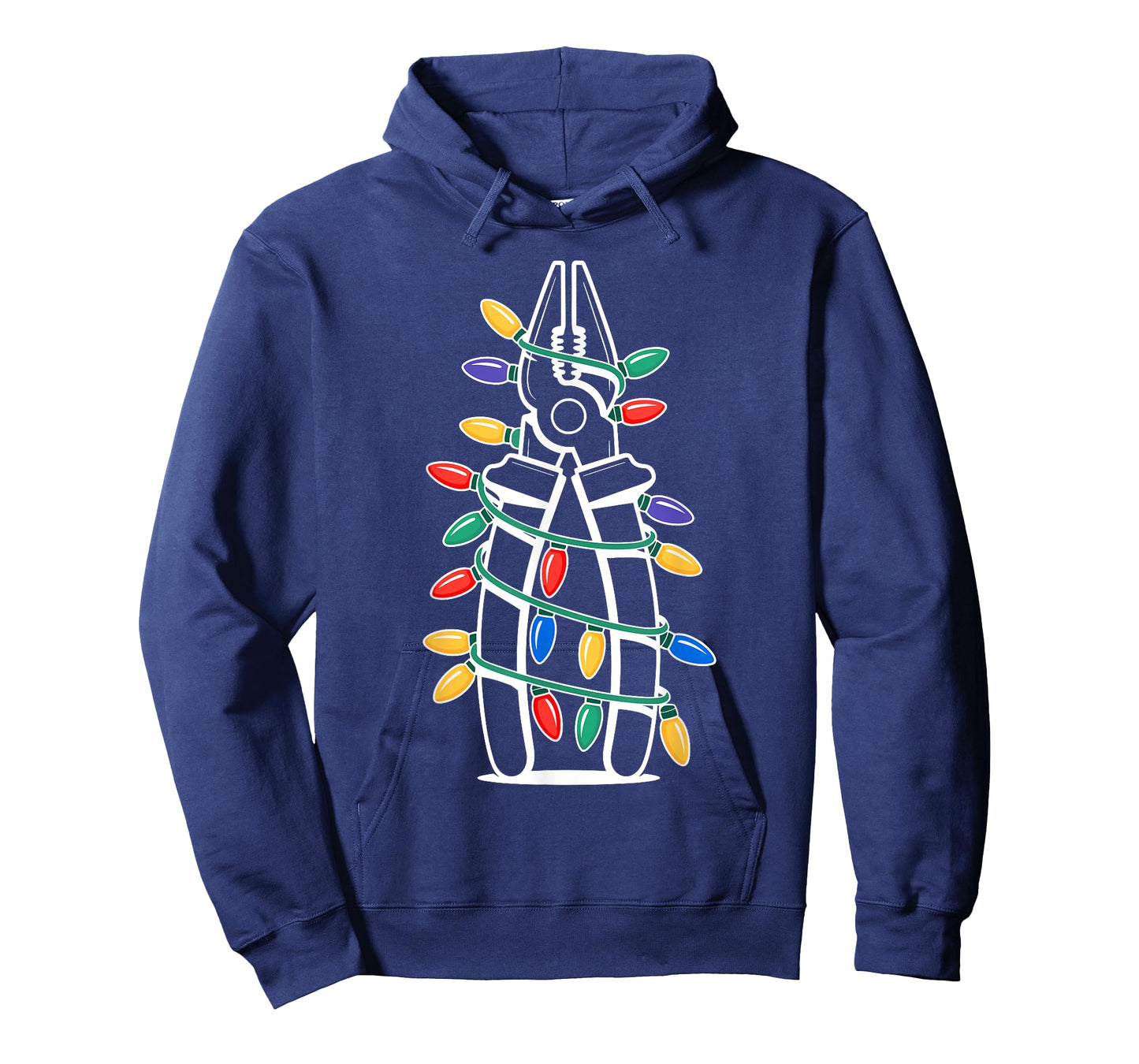 Christmas Lights Pliers Handyman Electrician Technician T-Shirt