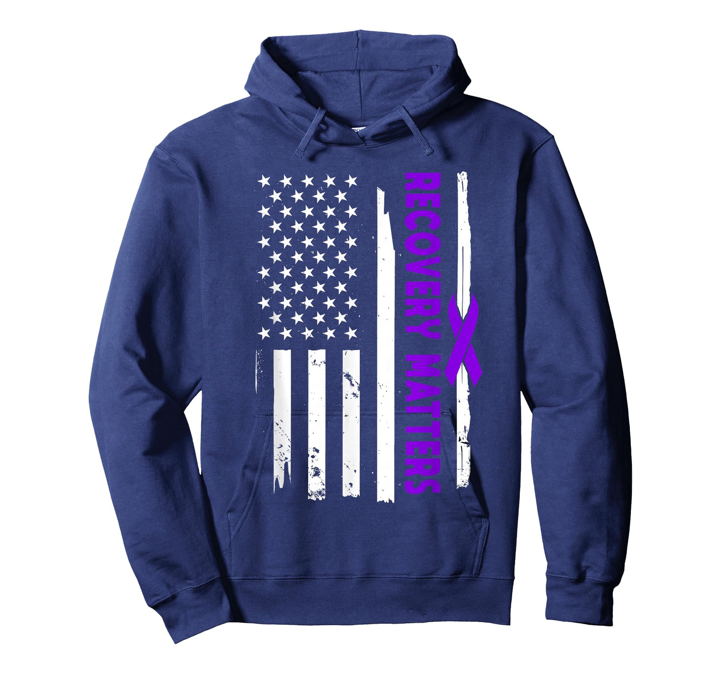 American Flag Recovery Matters - Addiction Recovery USA T-Shirt