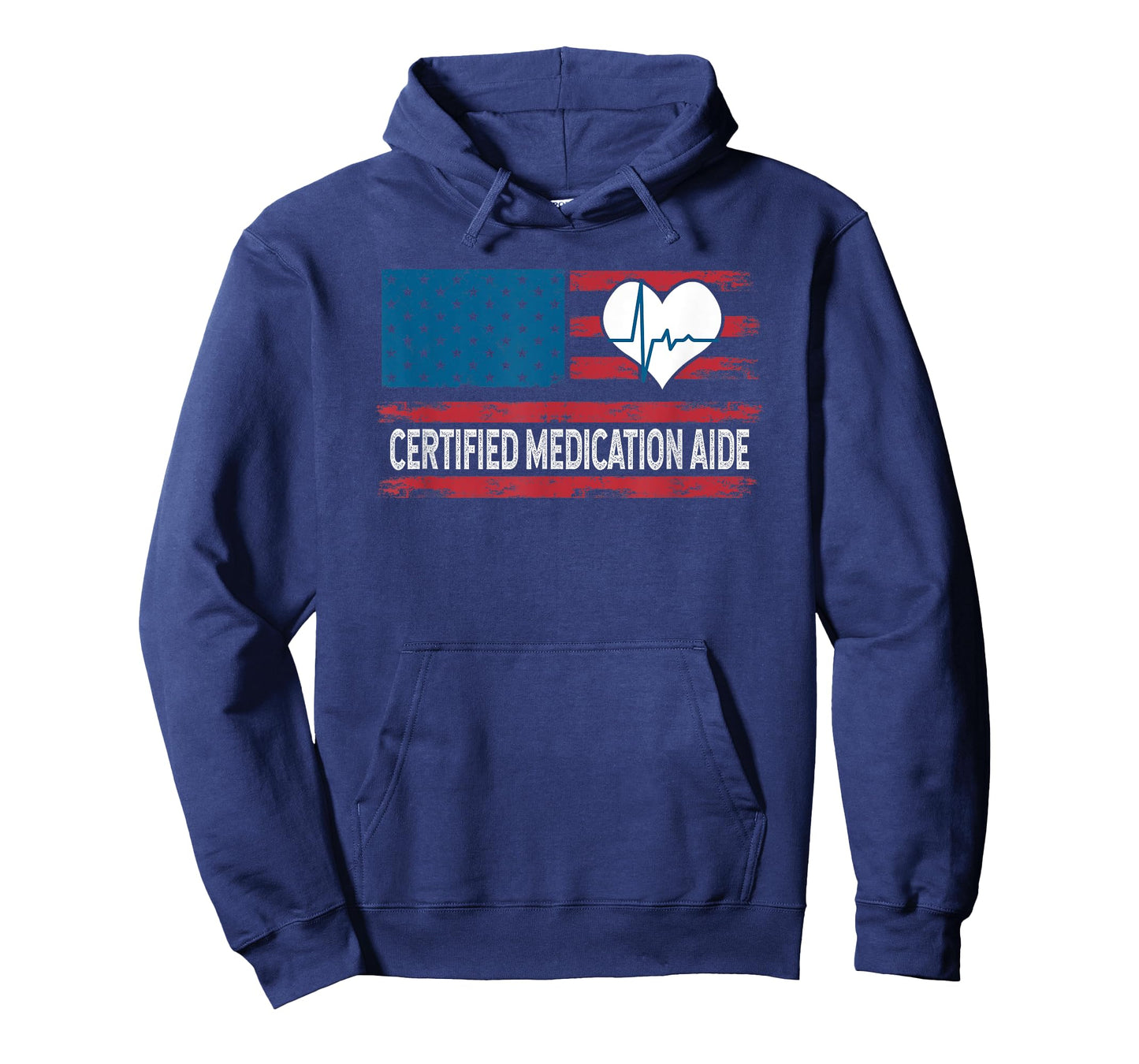 Certified Medication Aide USA Flag Patriotic T-Shirt