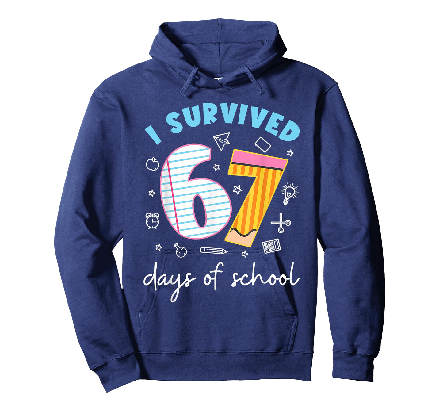 I Survived 67 Days of School Funny Six Seven 6 7 Meme Gen Z T-Shirt