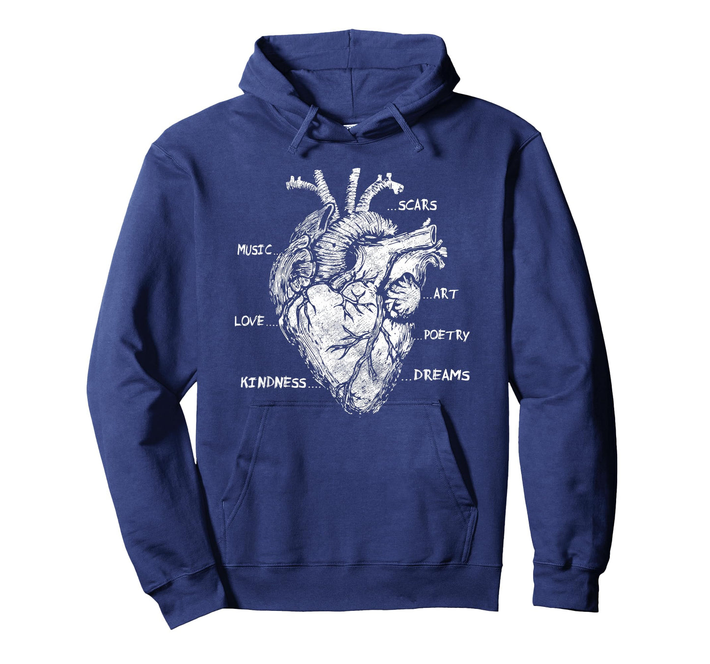 Artistic Heart Anatomical Graphic Kindness Human Anatomy Fun T-Shirt