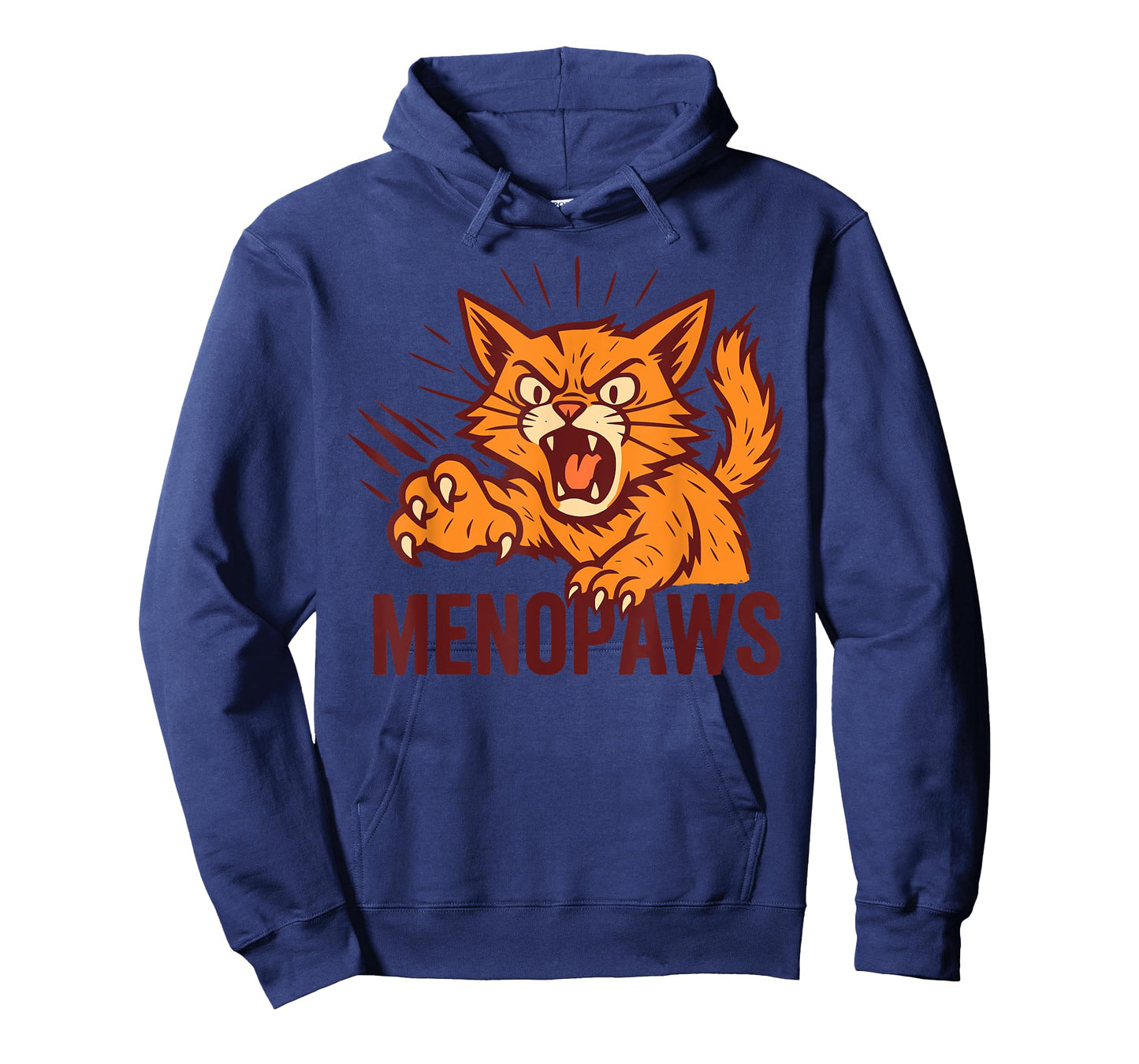 Funny Menopause Cat Pun Menopausal Women's Gag Joke Humor T-Shirt